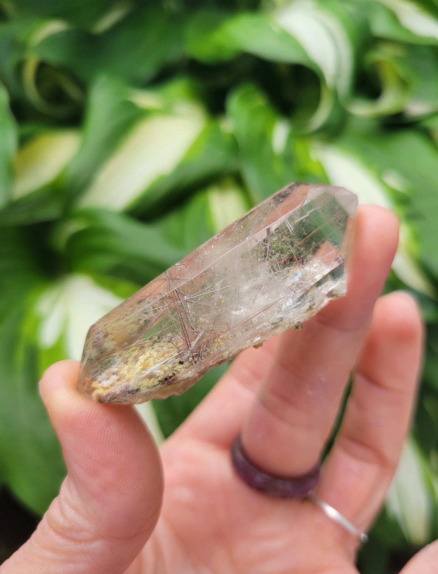 Quartz (Rutilated, Polished and Double Terminated) from Brazil