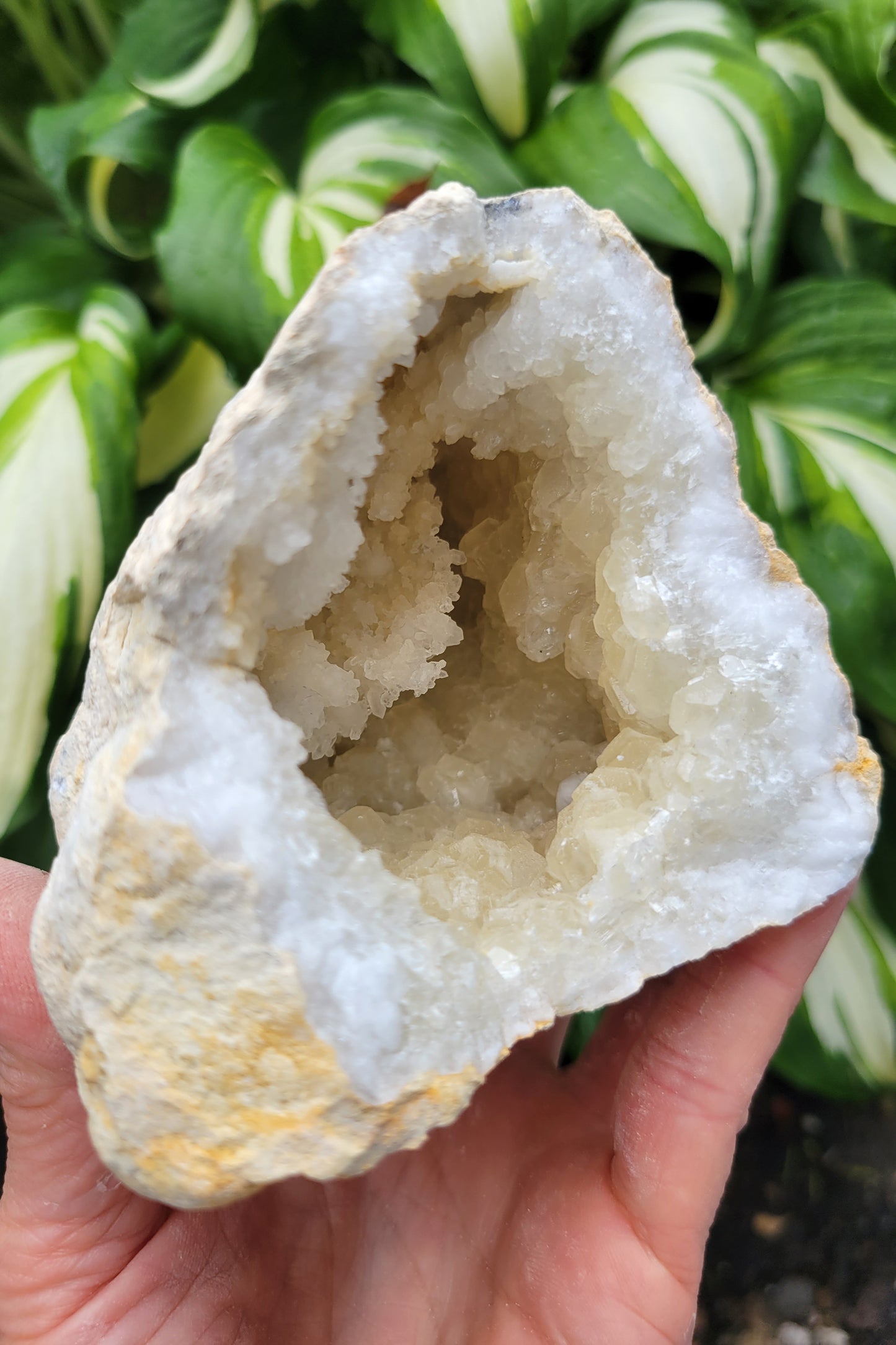 Moroccan Geode with Quartz and Calcite