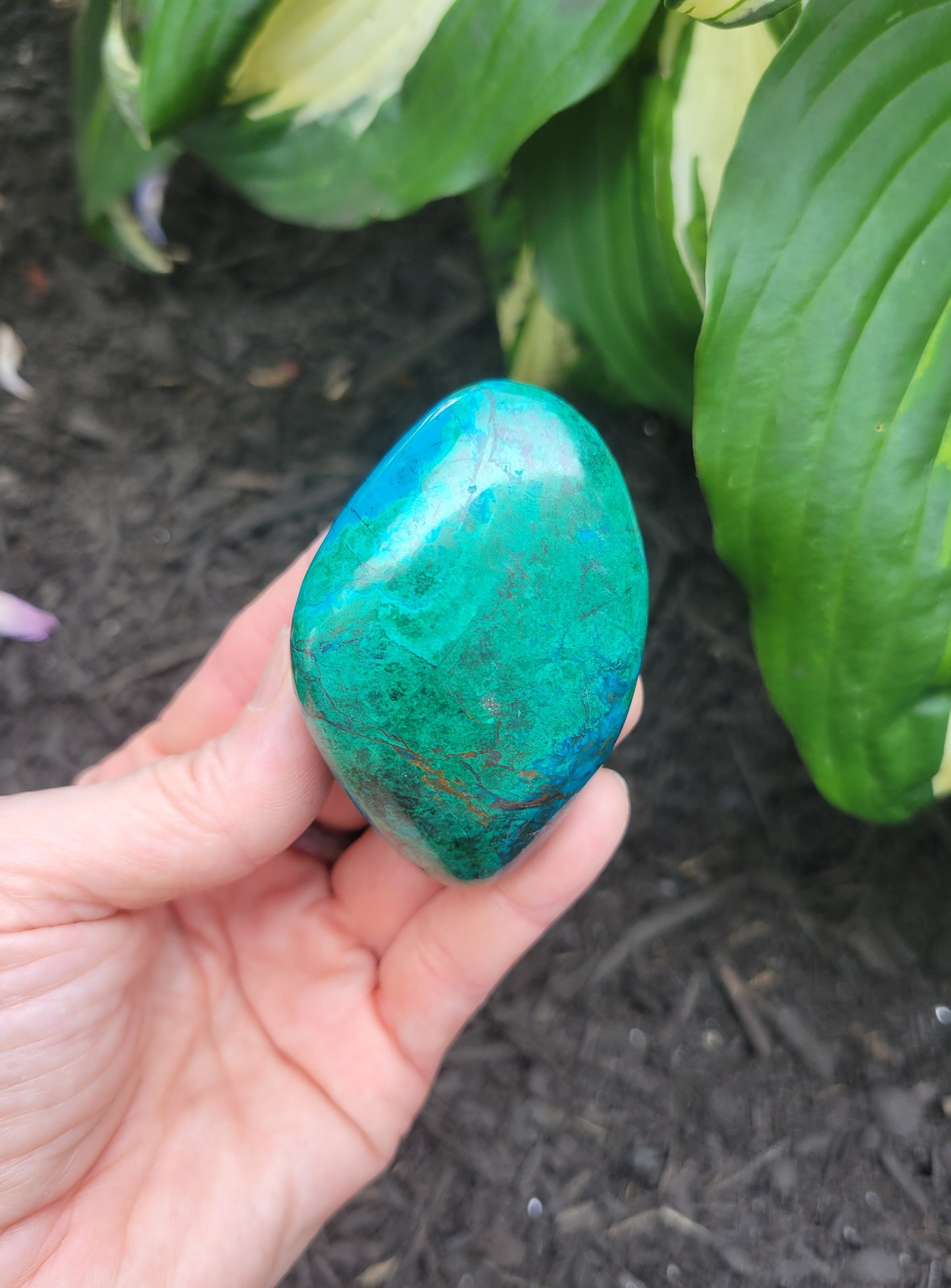 Chrysocolla from Peru (1 1/2 X 1 X 2 1/2 inches)