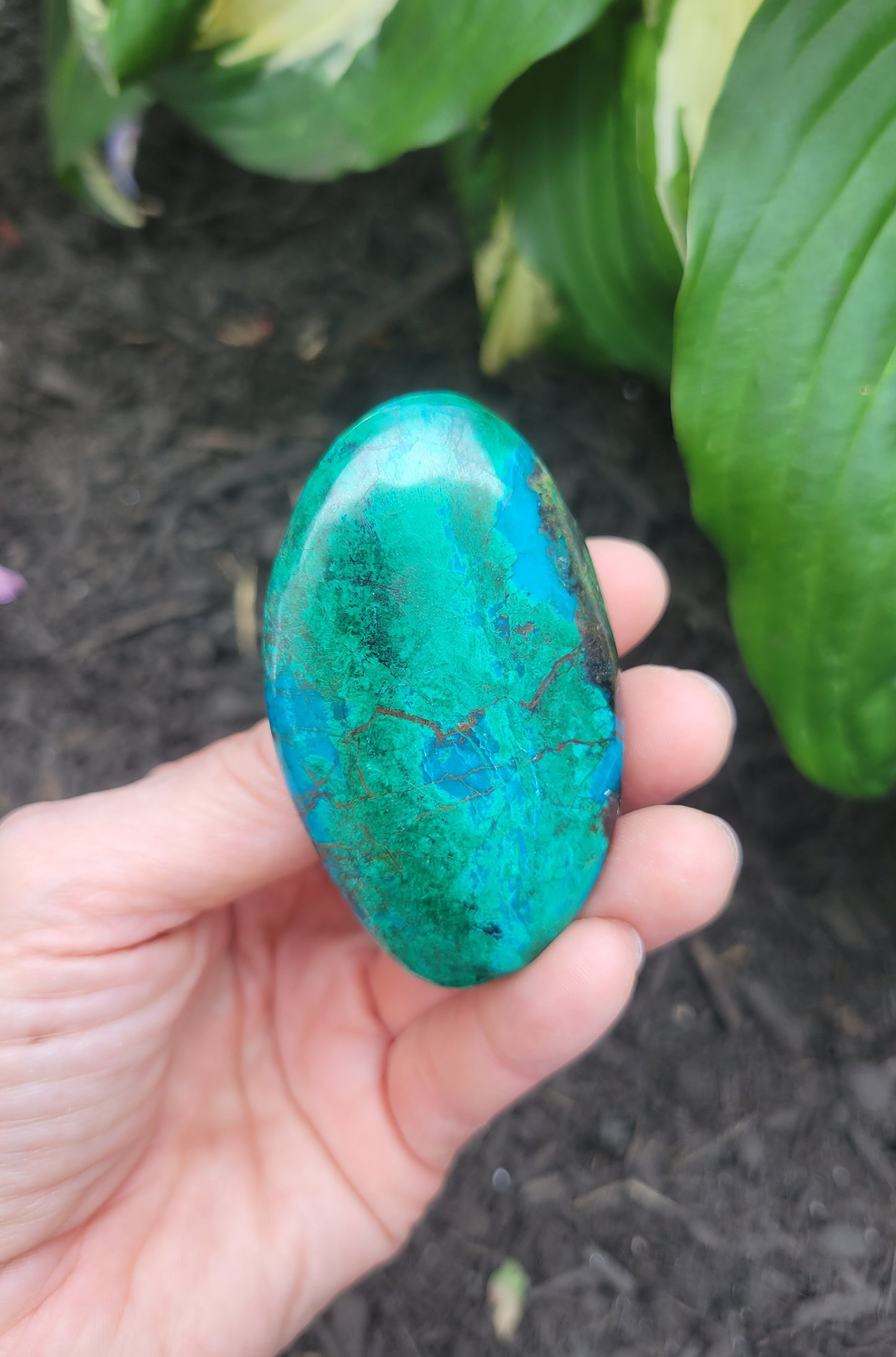 Chrysocolla from Peru (1 1/2 X 1 X 2 1/2 inches)