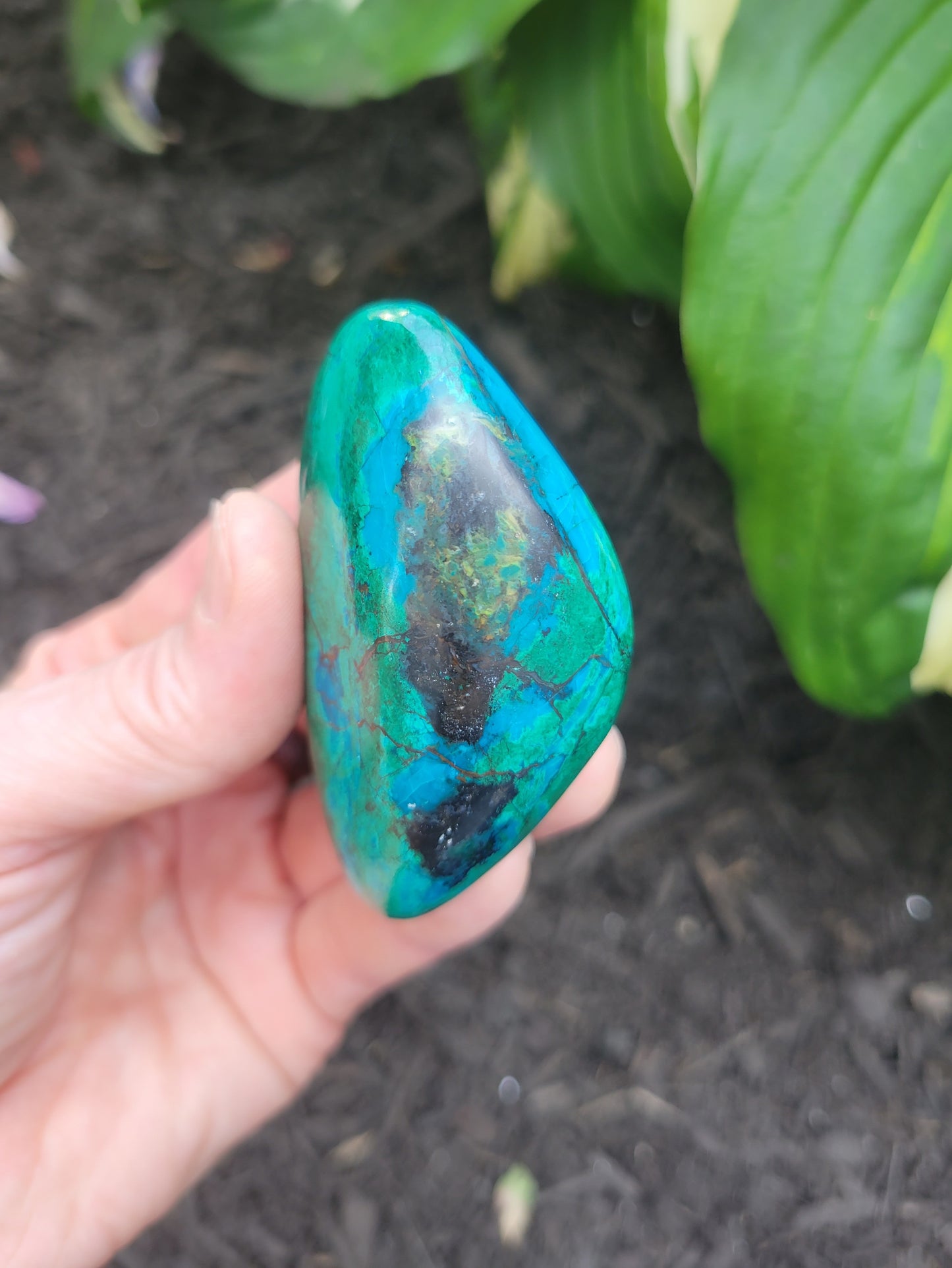 Chrysocolla from Peru (1 1/2 X 1 X 2 1/2 inches)