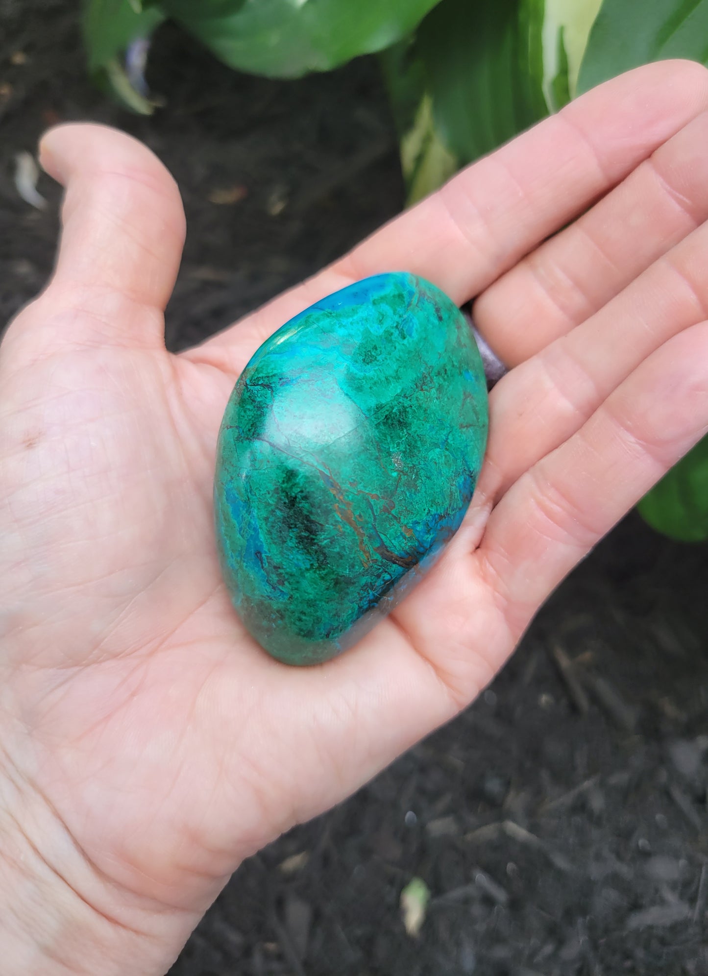 Chrysocolla from Peru (1 1/2 X 1 X 2 1/2 inches)