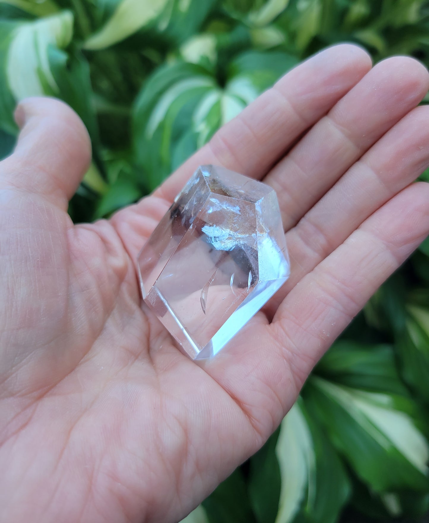 Quartz Free Form Geometric Sculpture from Brazil