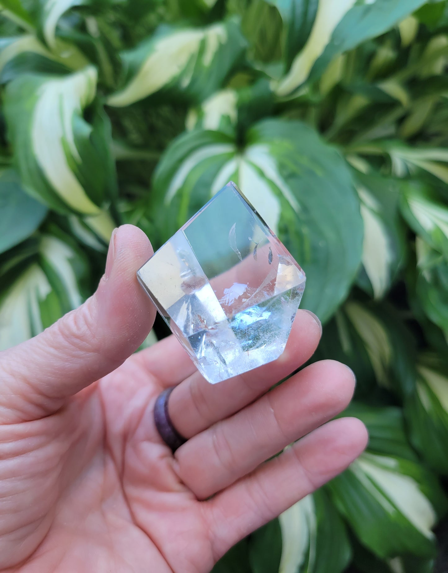 Quartz Polished Free Form Geometric Sculpture