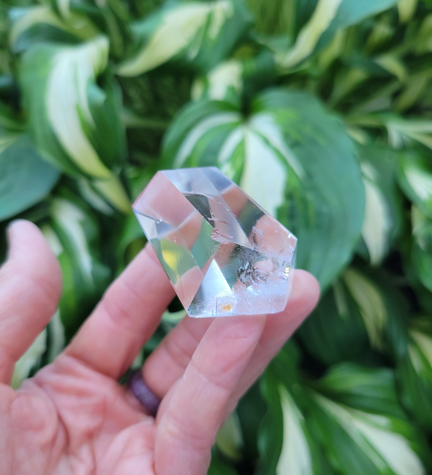 Quartz Free Form Geometric Sculpture from Brazil