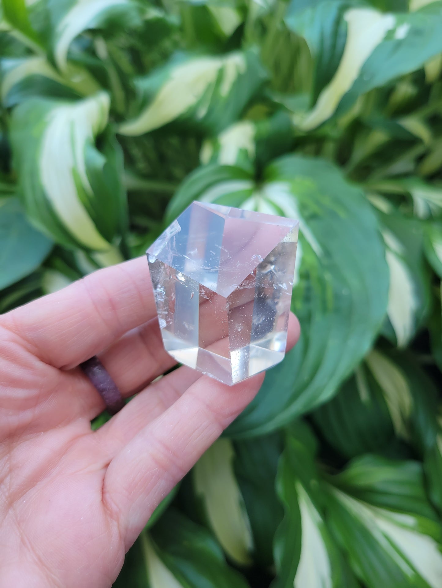 Quartz Polished Free Form Geometric Sculpture