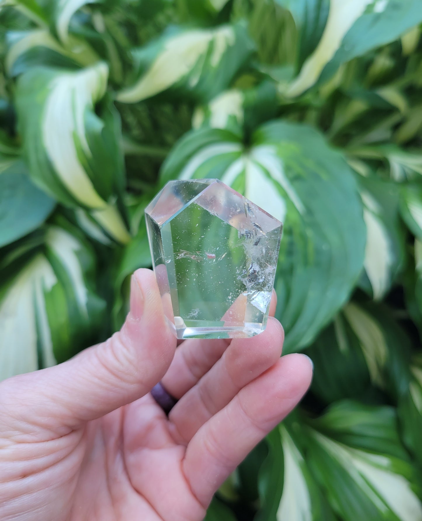 Quartz Polished Free Form Geometric Sculpture