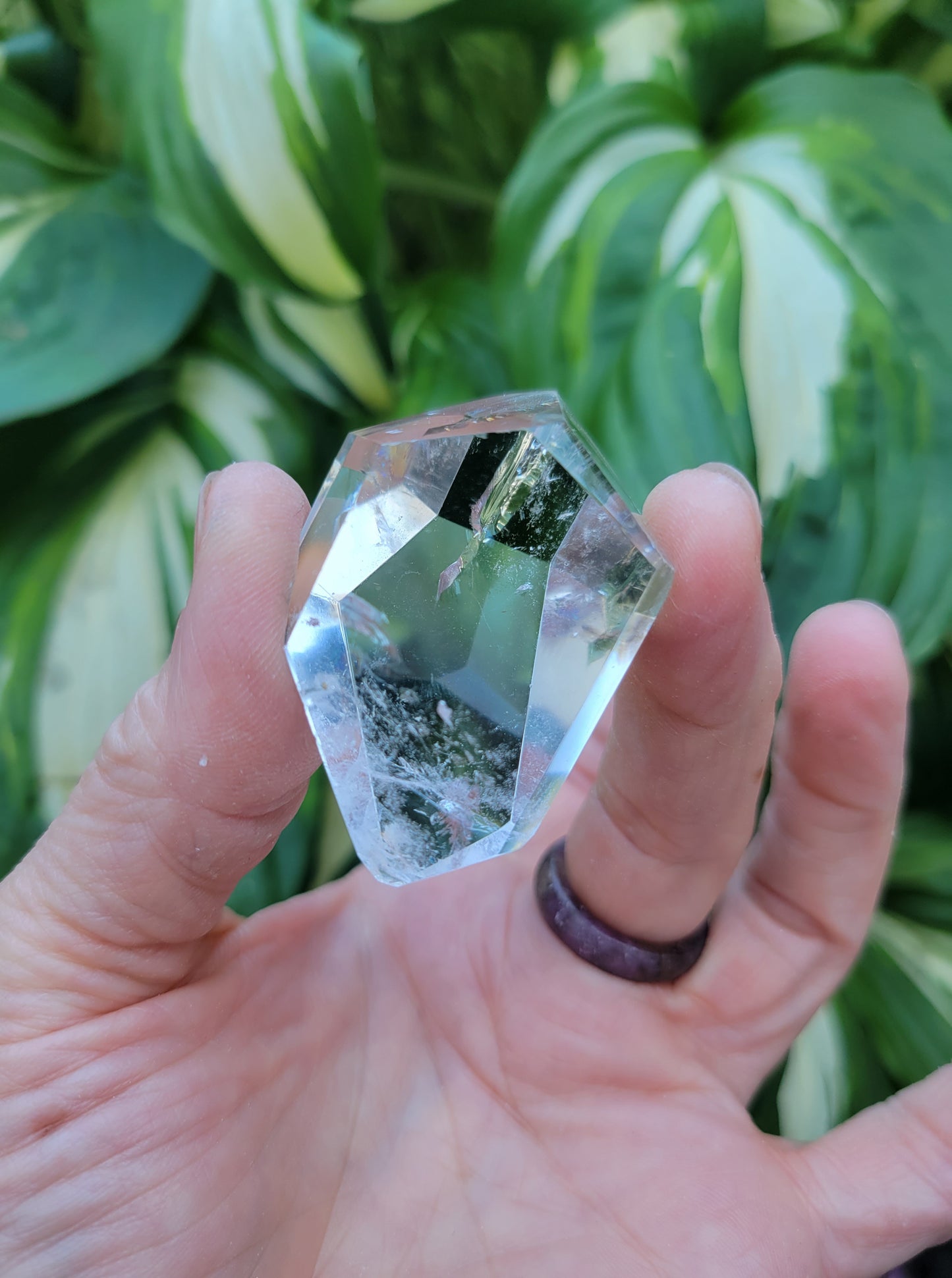 Quartz Polished Free Form Geometric Sculpture