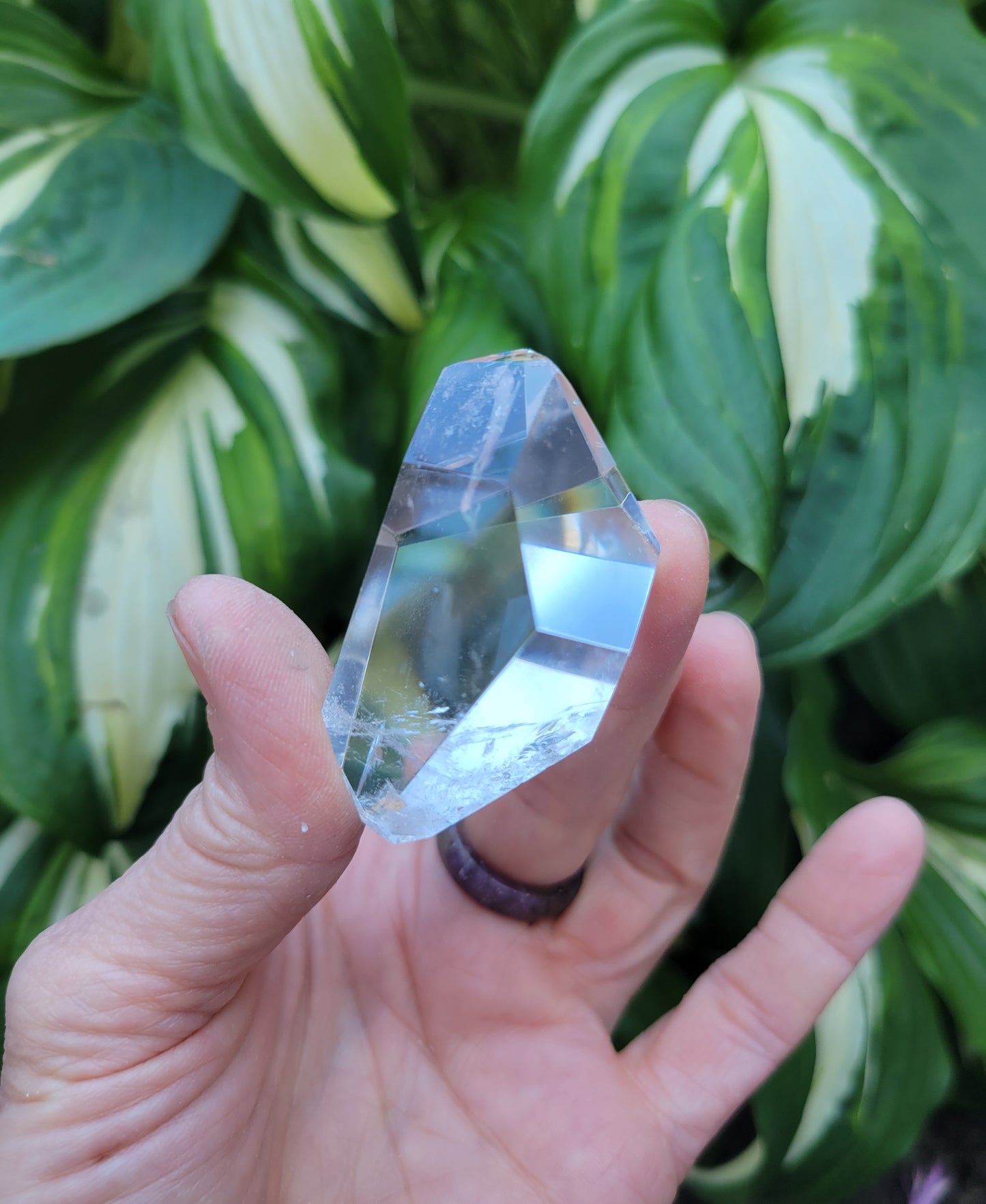 Quartz Polished Free Form Geometric Sculpture