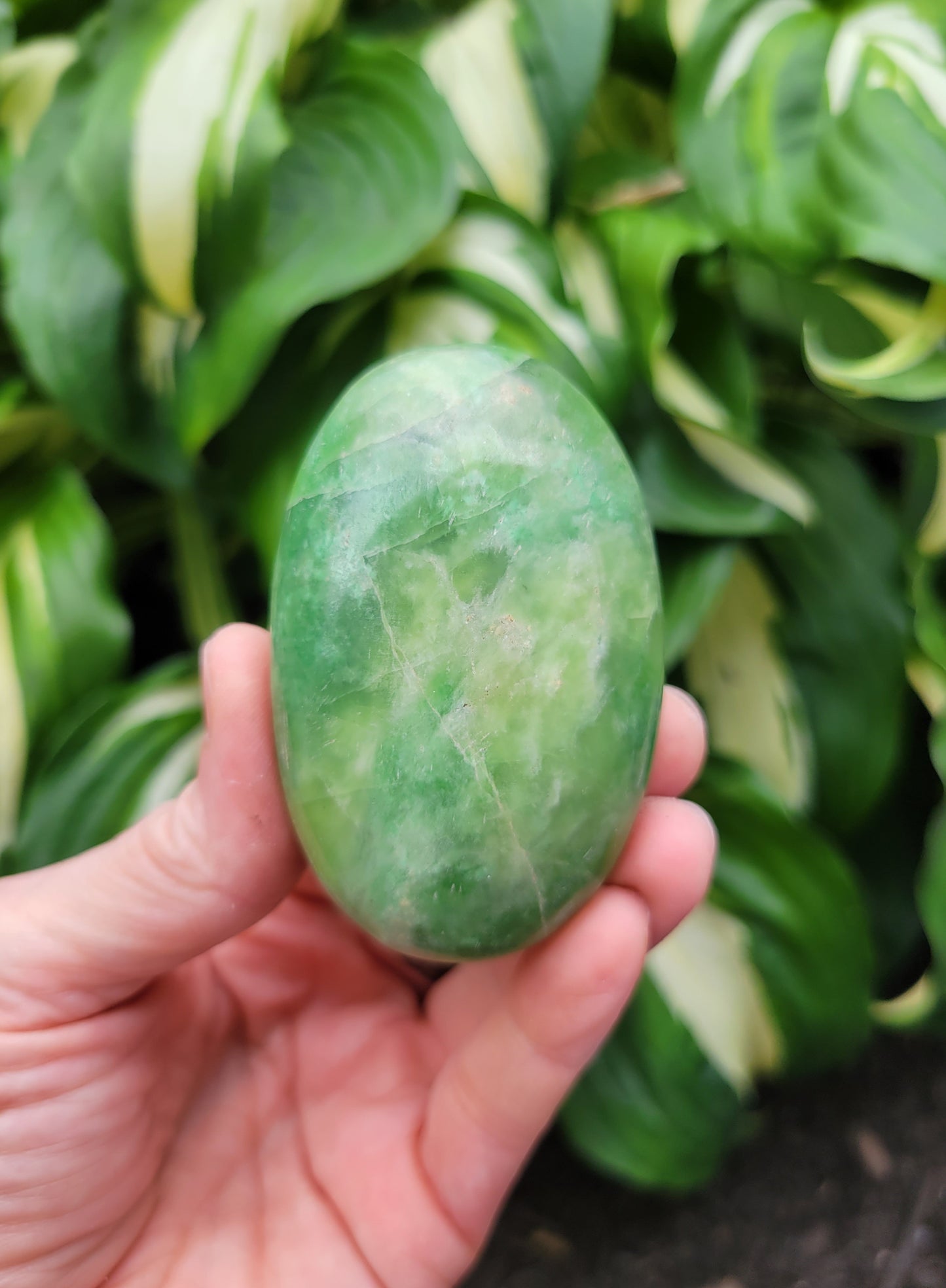 Green Garnet Palm Stone from Pakistan