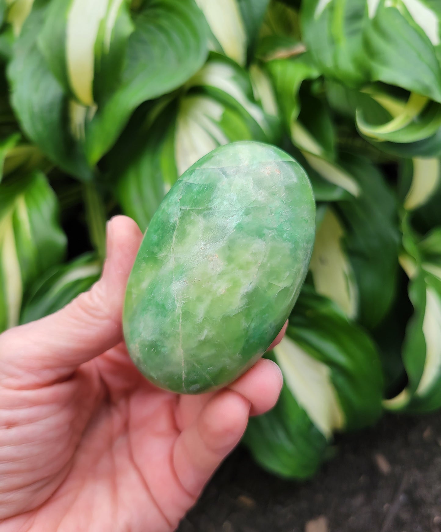 Green Garnet Palm Stone from Pakistan