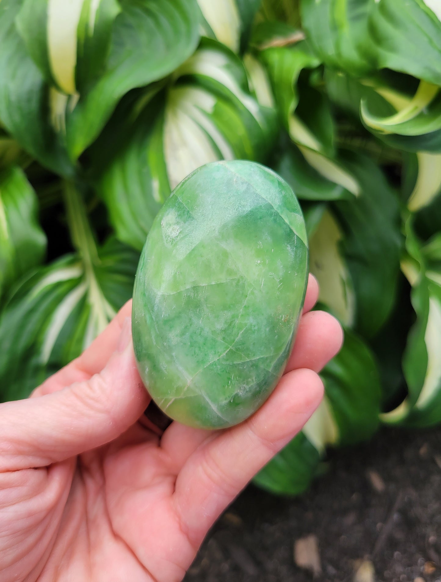 Green Garnet Palm Stone from Pakistan