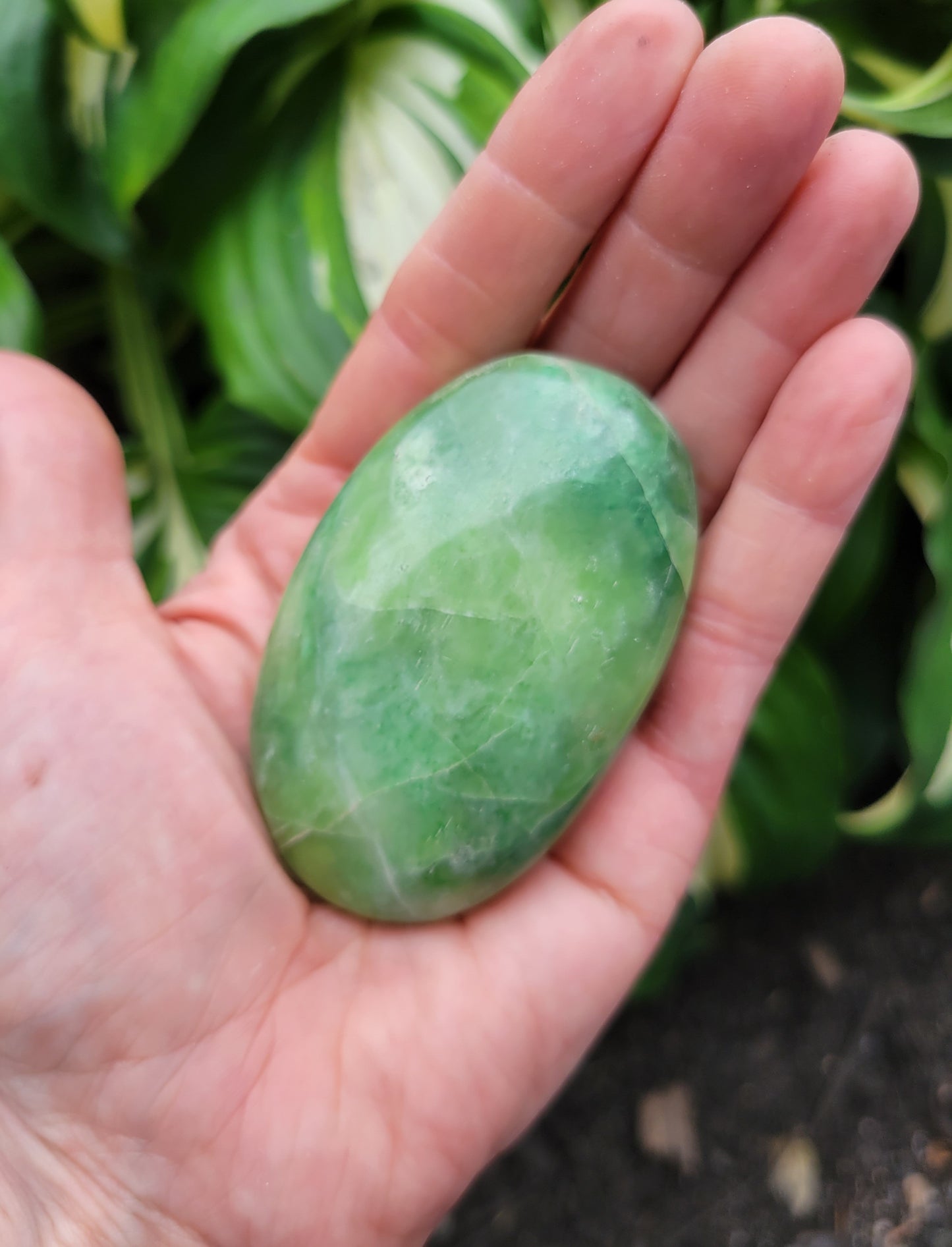 Green Garnet Palm Stone from Pakistan