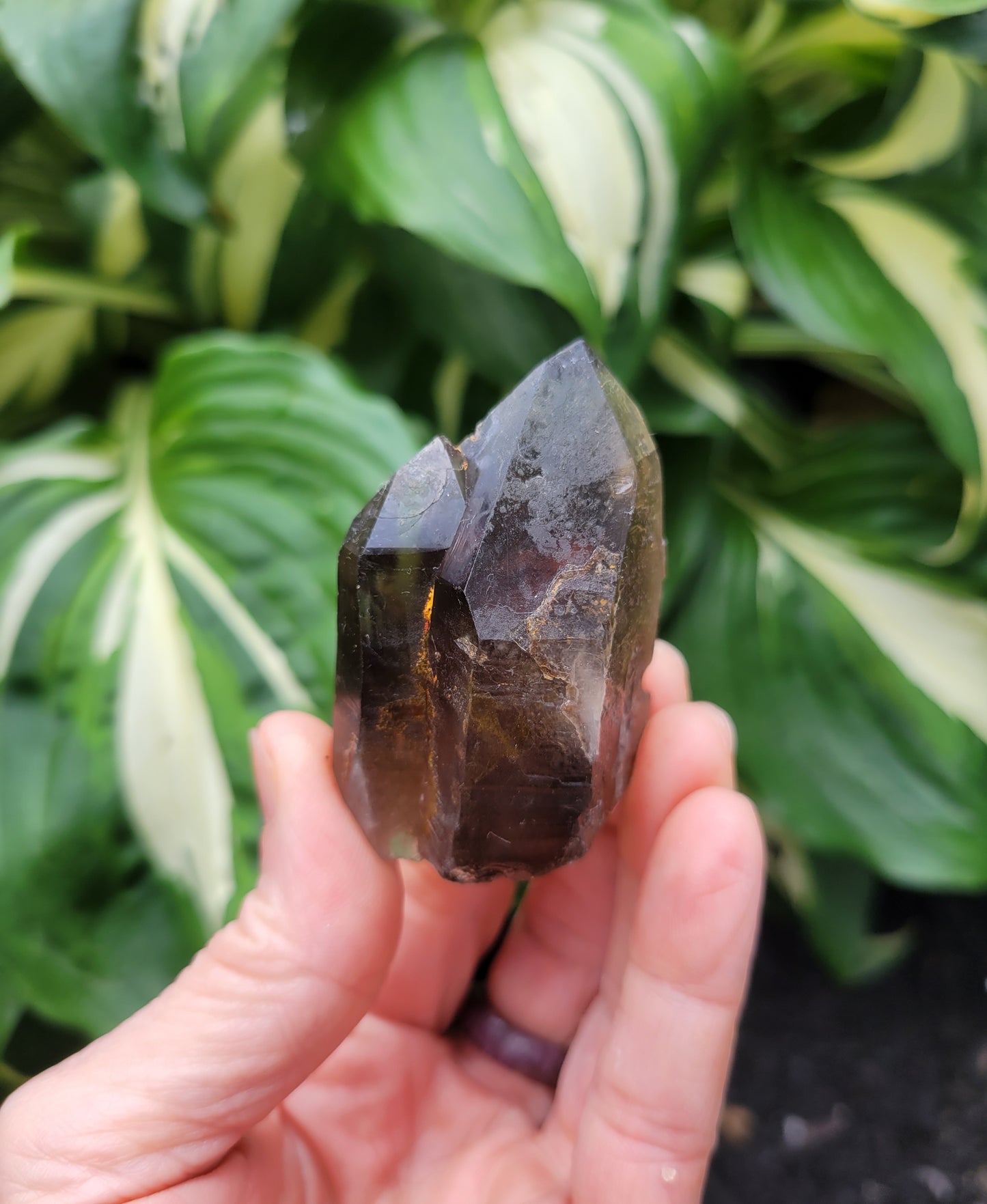 Quartz (Smokey Citrine) Twin from Diamantina, Brazil