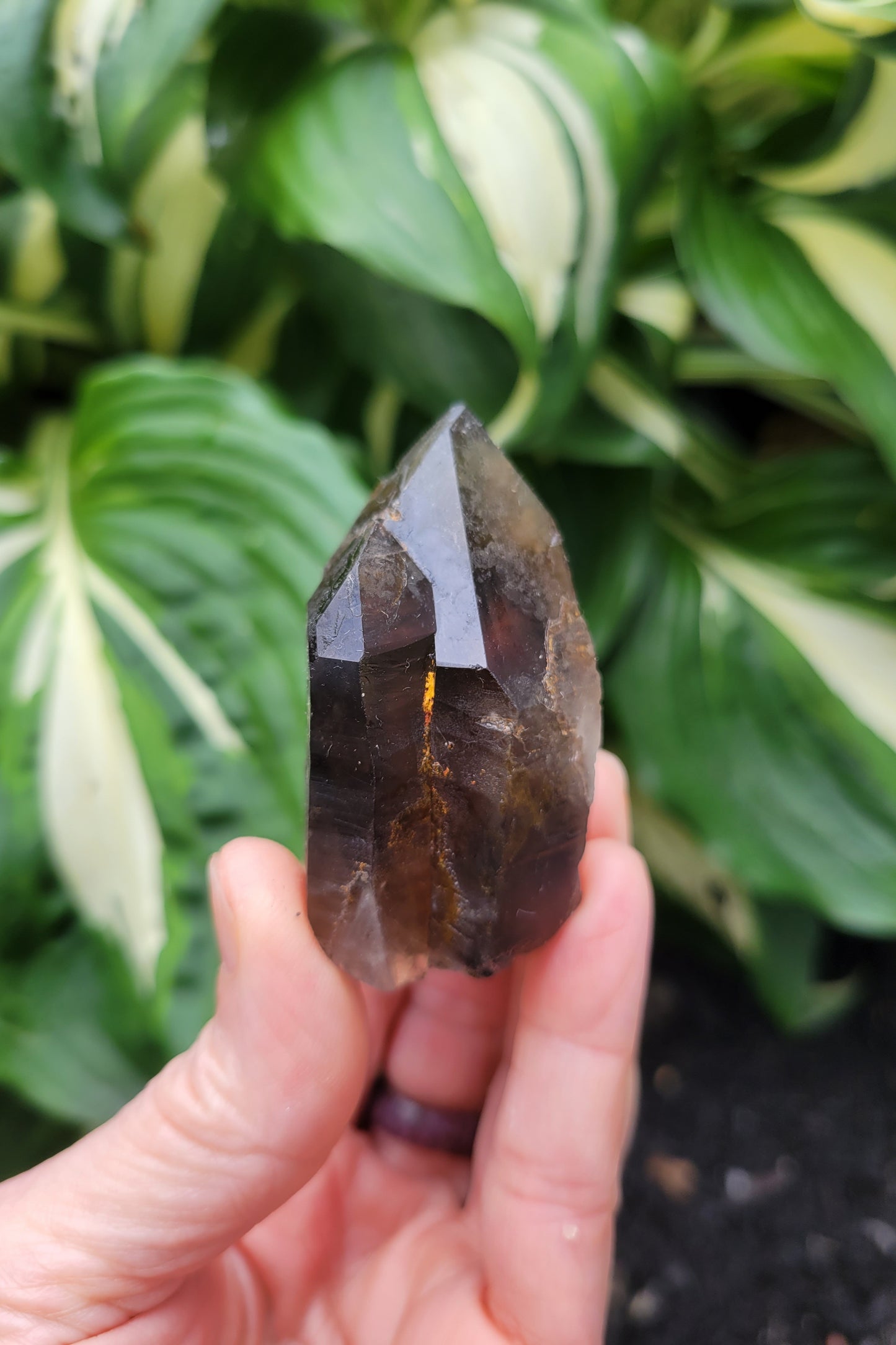 Quartz (Smokey Citrine) Twin from Diamantina, Brazil