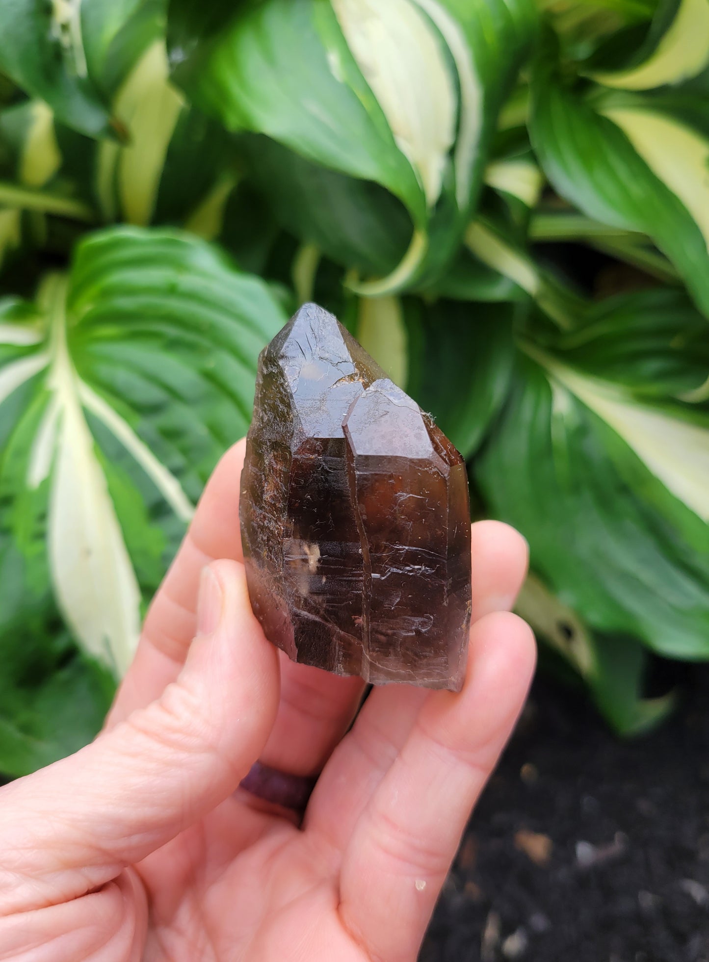 Quartz (Smokey Citrine) Twin from Diamantina, Brazil