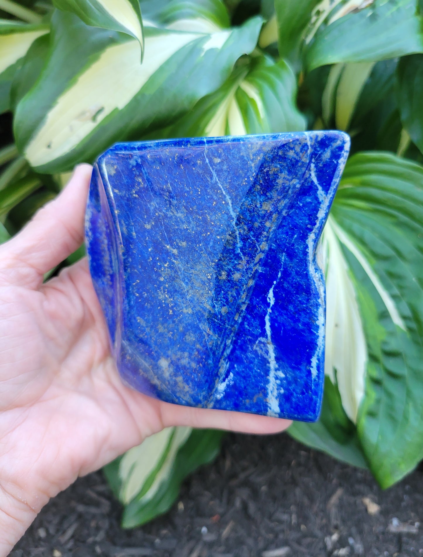 Lapis Lazuli Free Form Sculpture from Pakistan