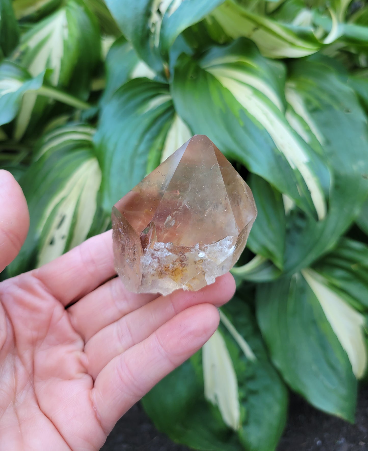 Citrine from Diamantina, Brazil (W 2 1/8 X D 1 3/4 X H 1 3/8 inches, 115 grams)