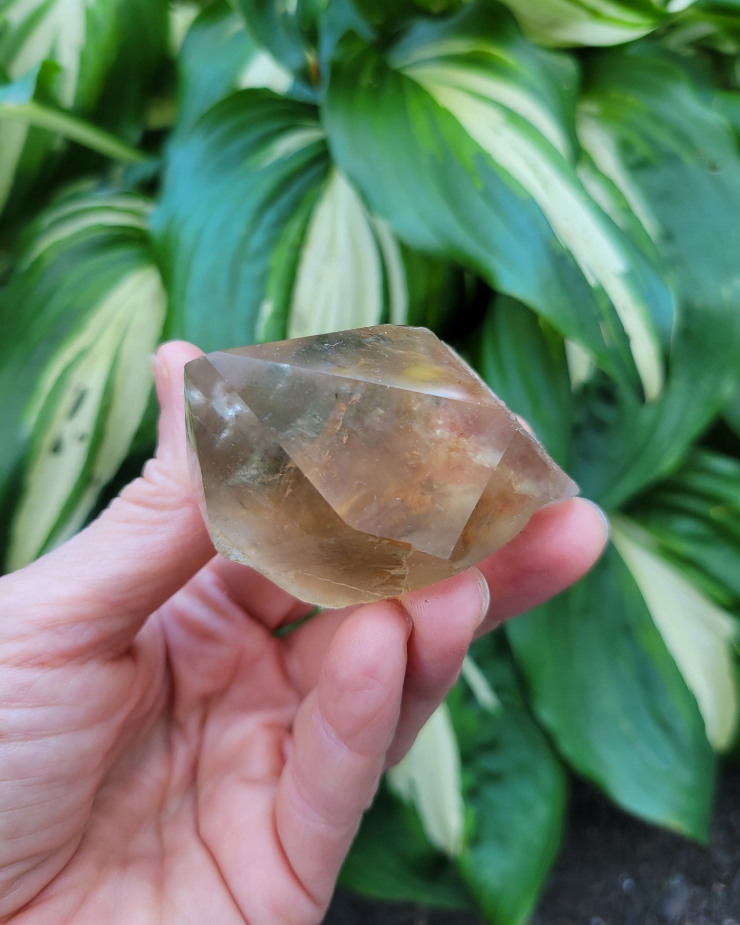 Citrine from Diamantina, Brazil (W 2 1/8 X D 1 3/4 X H 1 3/8 inches, 115 grams)