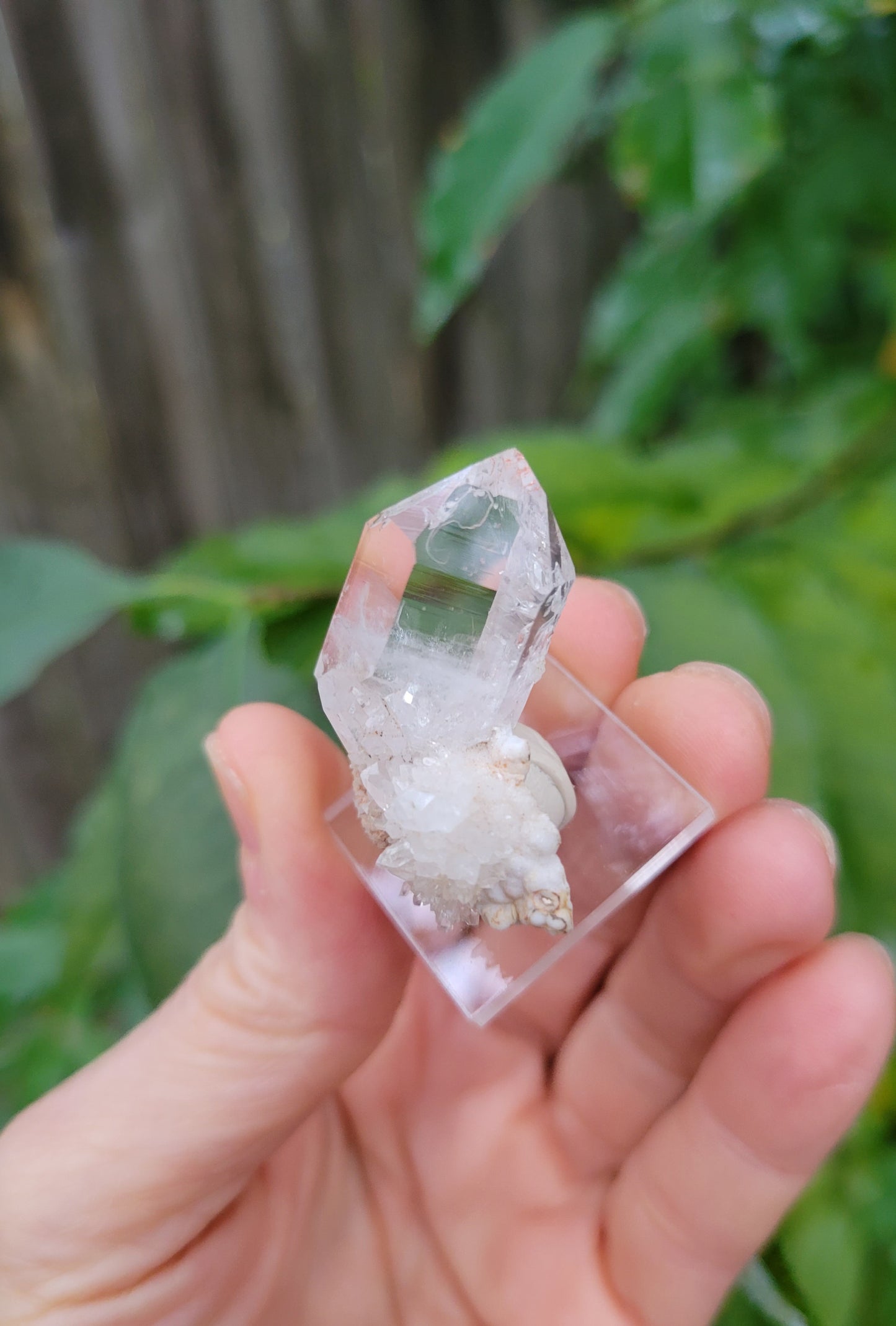 Quartz Cluster from Goboboseb, Namibia (W 1 1/4 X D 5/8 X L 1 3/8 inches)
