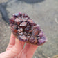 Red Capped Amethyst from India