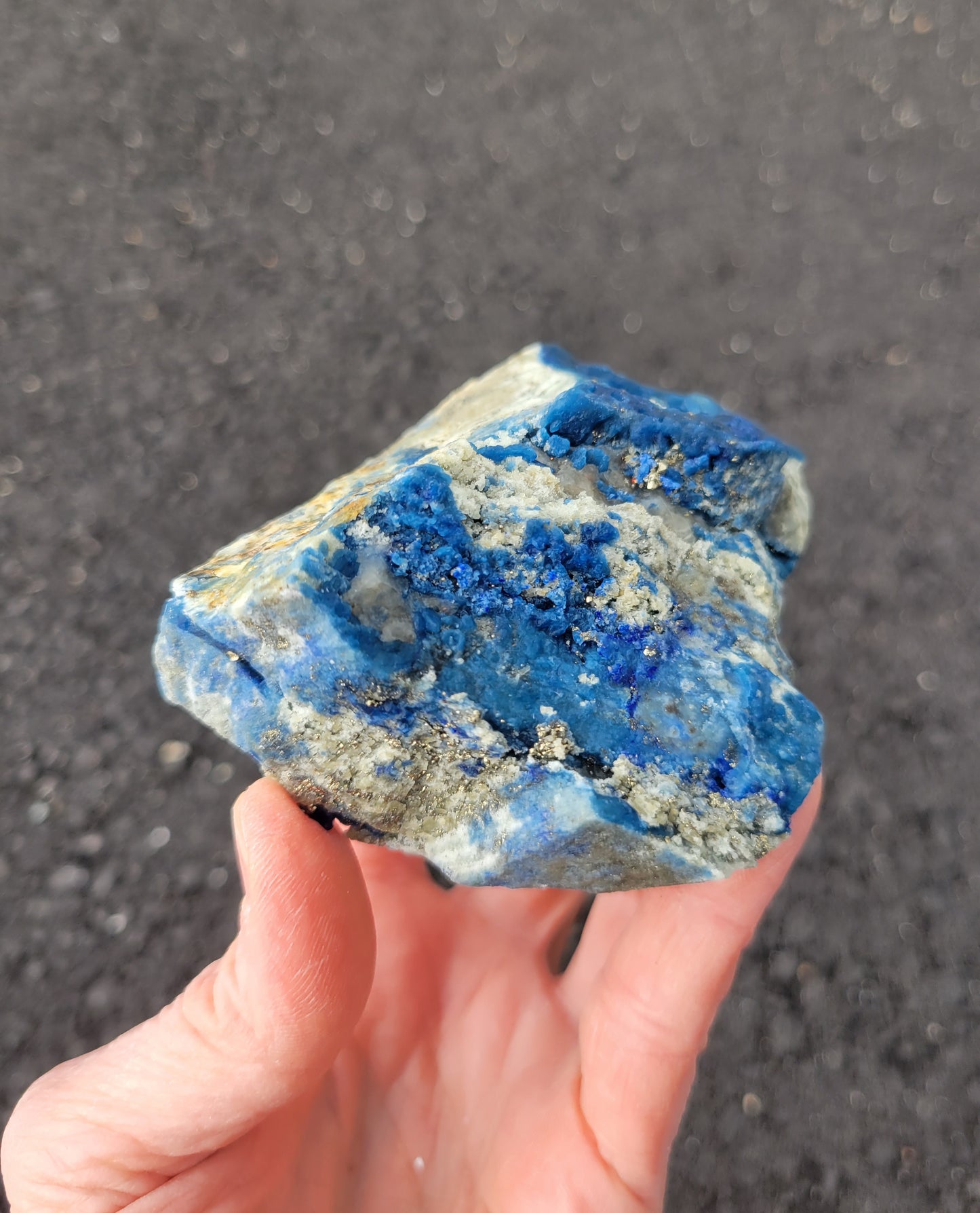 Afghanite, Lazulite, and Pyrite from Pakistan