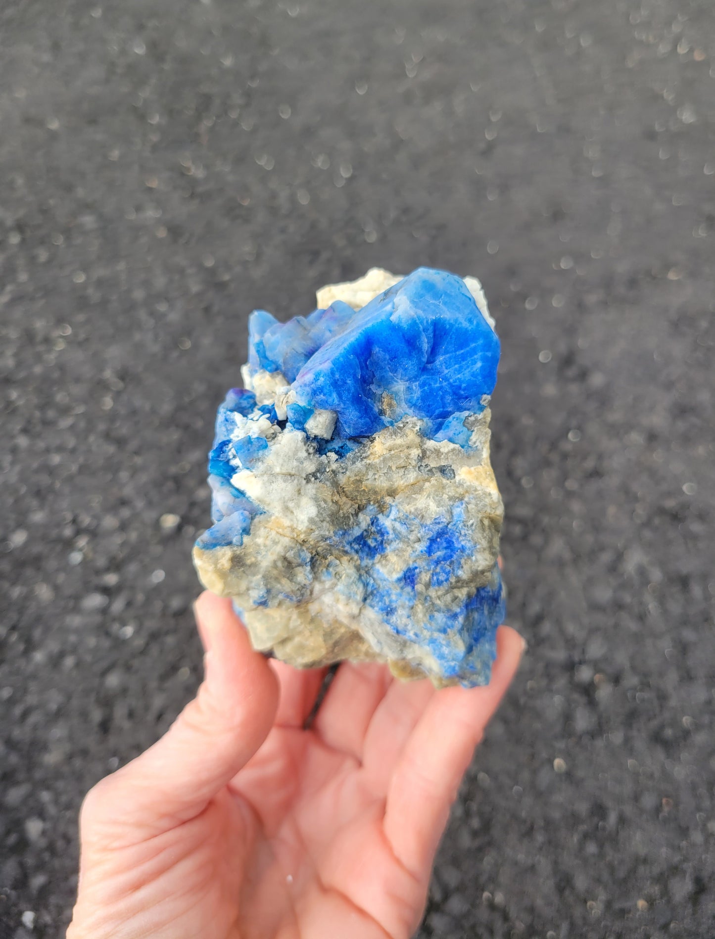 Afghanite, Lazulite, and Pyrite from Pakistan