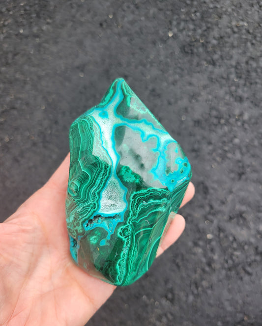 Malachite with Chrysocolla from DRC