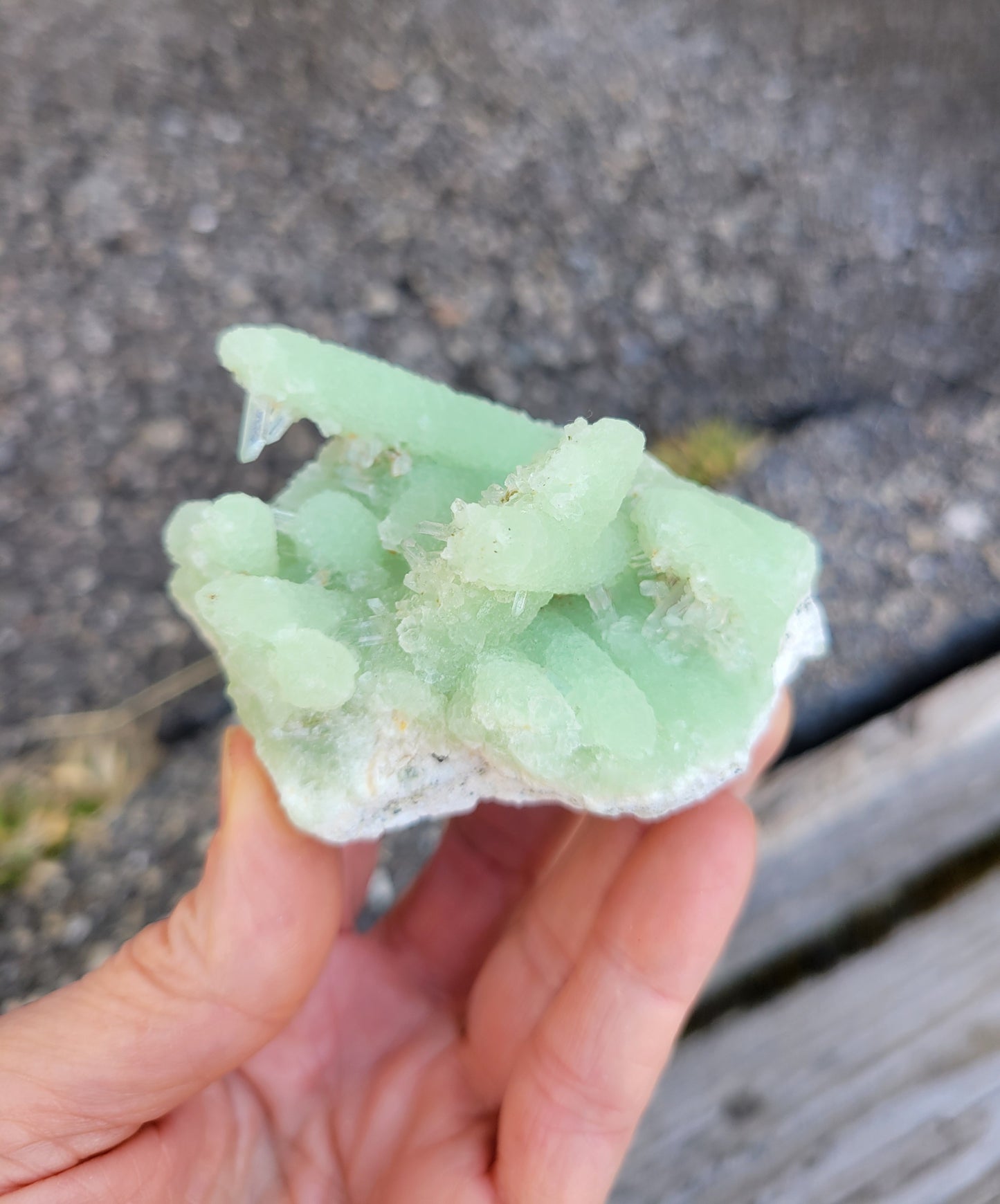 Prehnite with Quartz from Kharan, Baluchistan, Pakistan