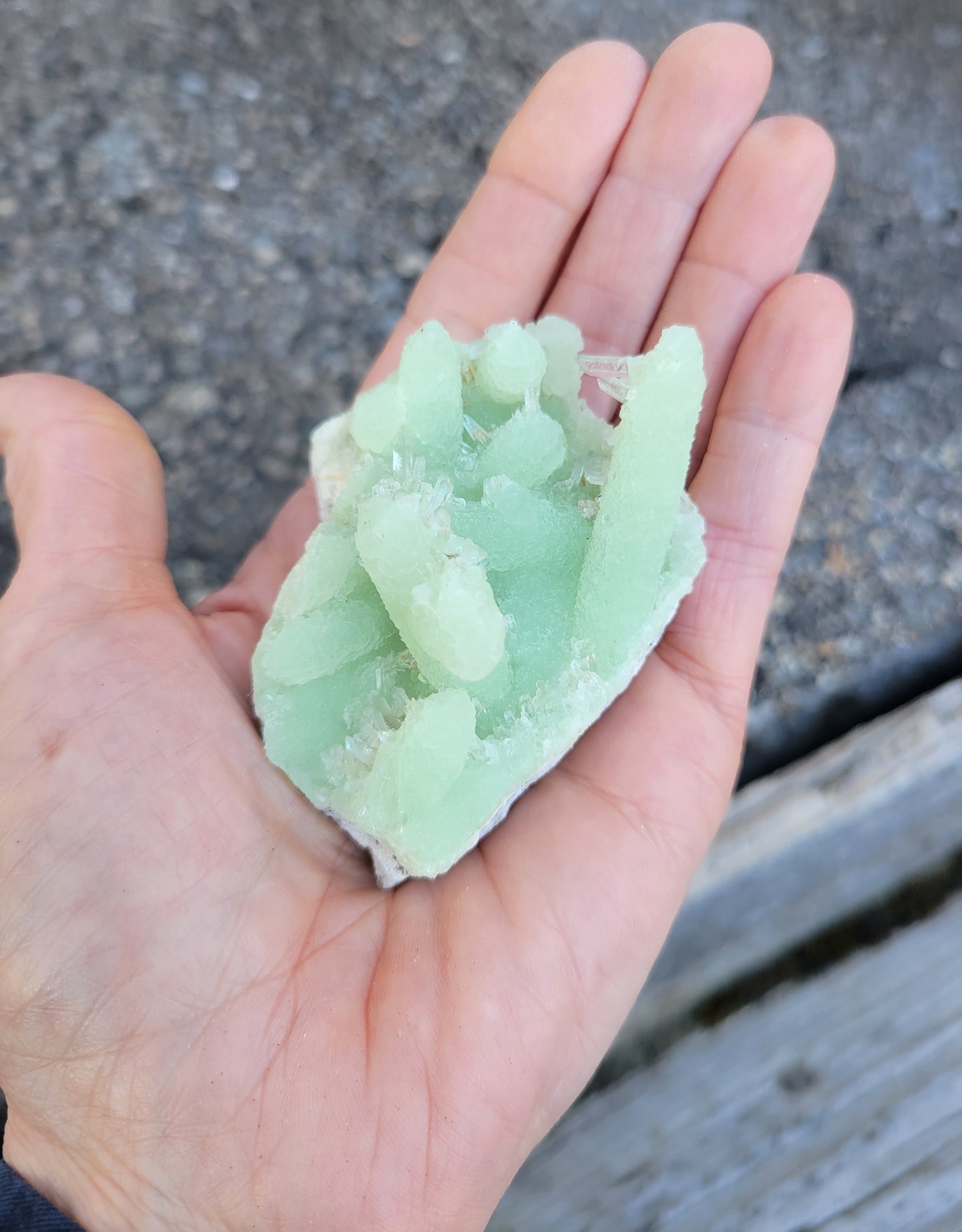 Prehnite with Quartz from Kharan, Baluchistan, Pakistan