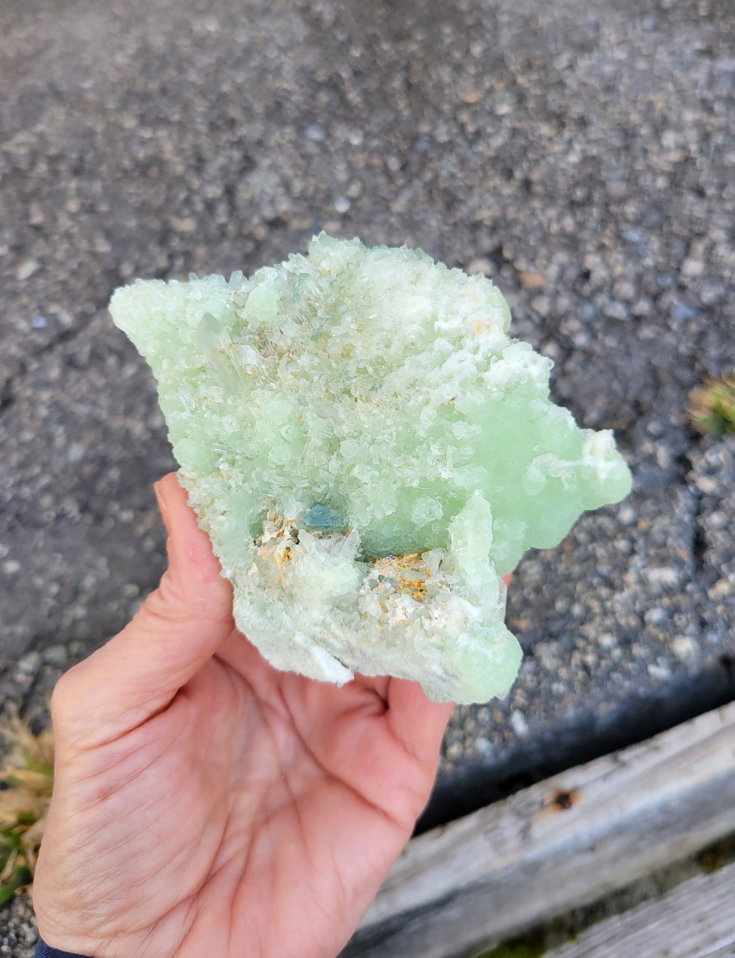 Prehnite with Quartz from Kharan, Baluchistan, Pakistan