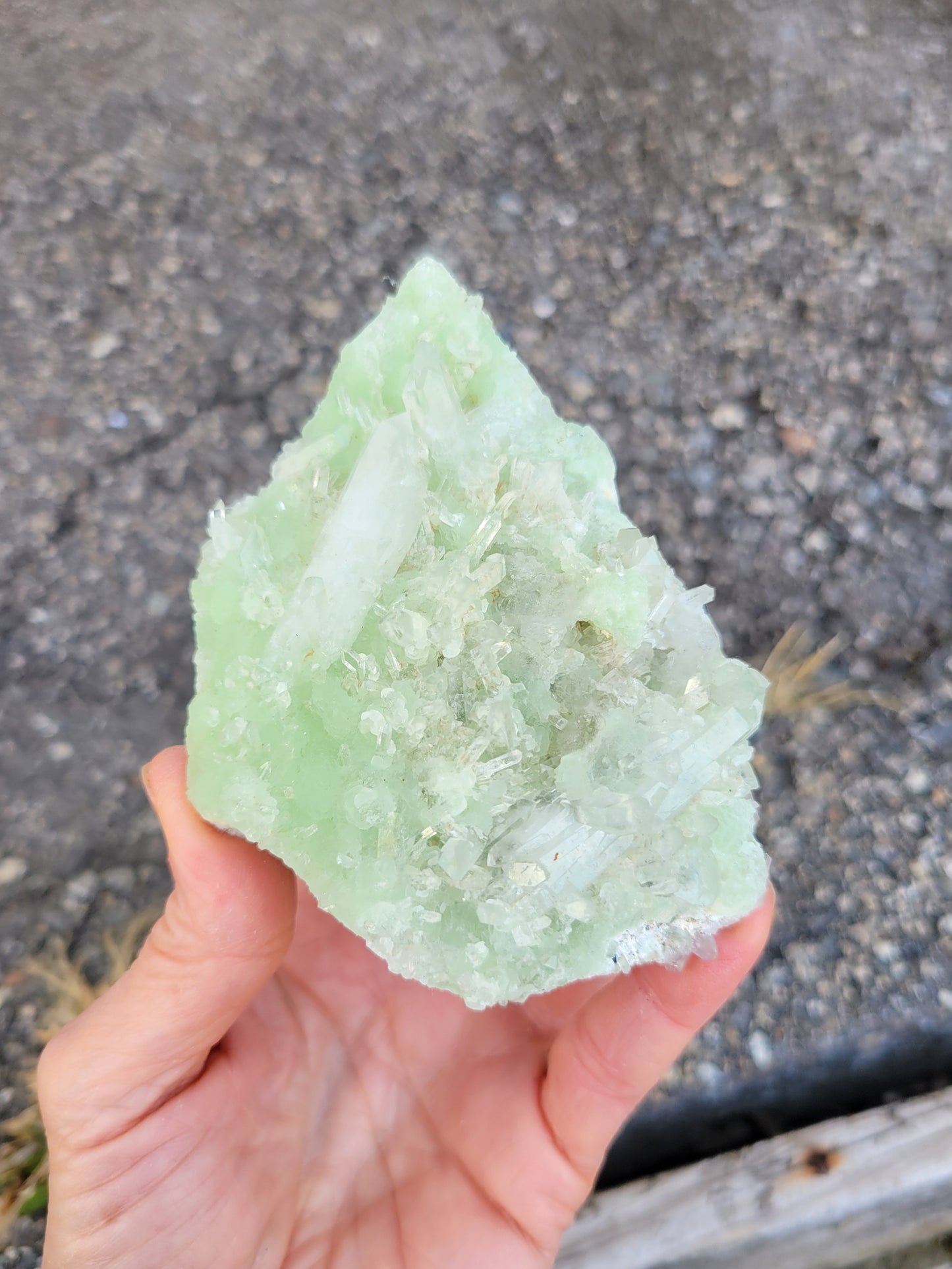 Prehnite with Quartz from Kharan, Baluchistan, Pakistan