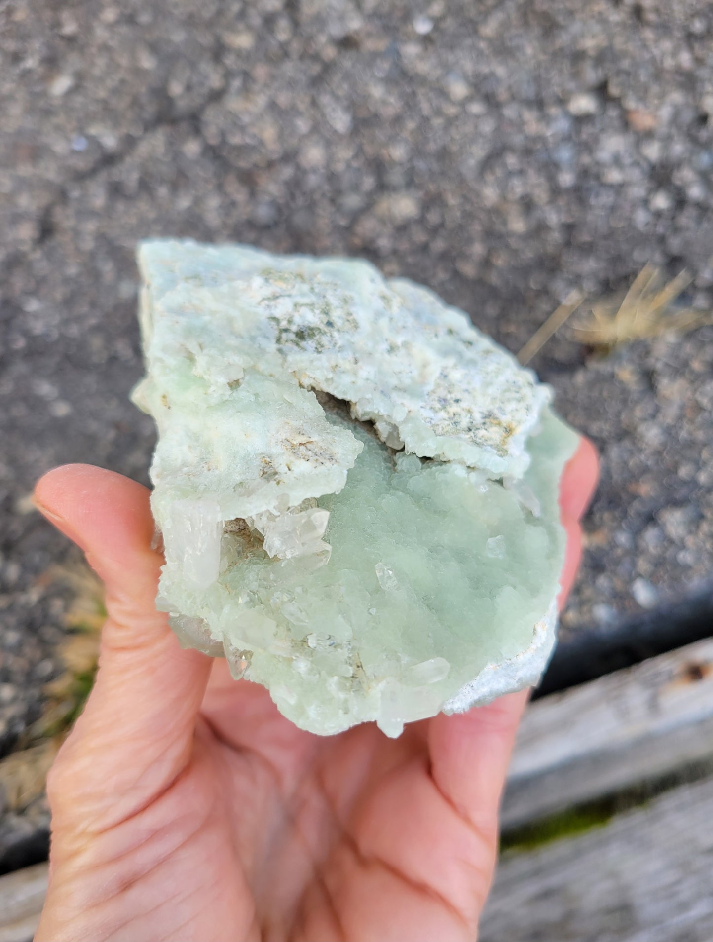 Prehnite with Quartz from Kharan, Baluchistan, Pakistan