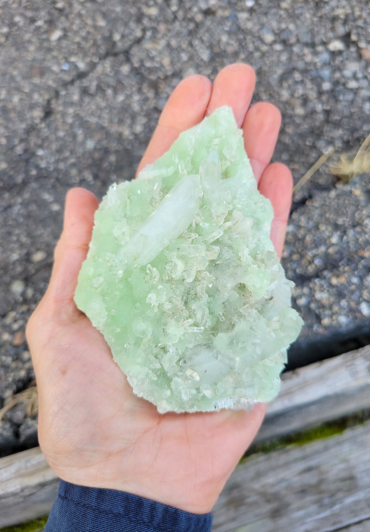 Prehnite with Quartz from Kharan, Baluchistan, Pakistan