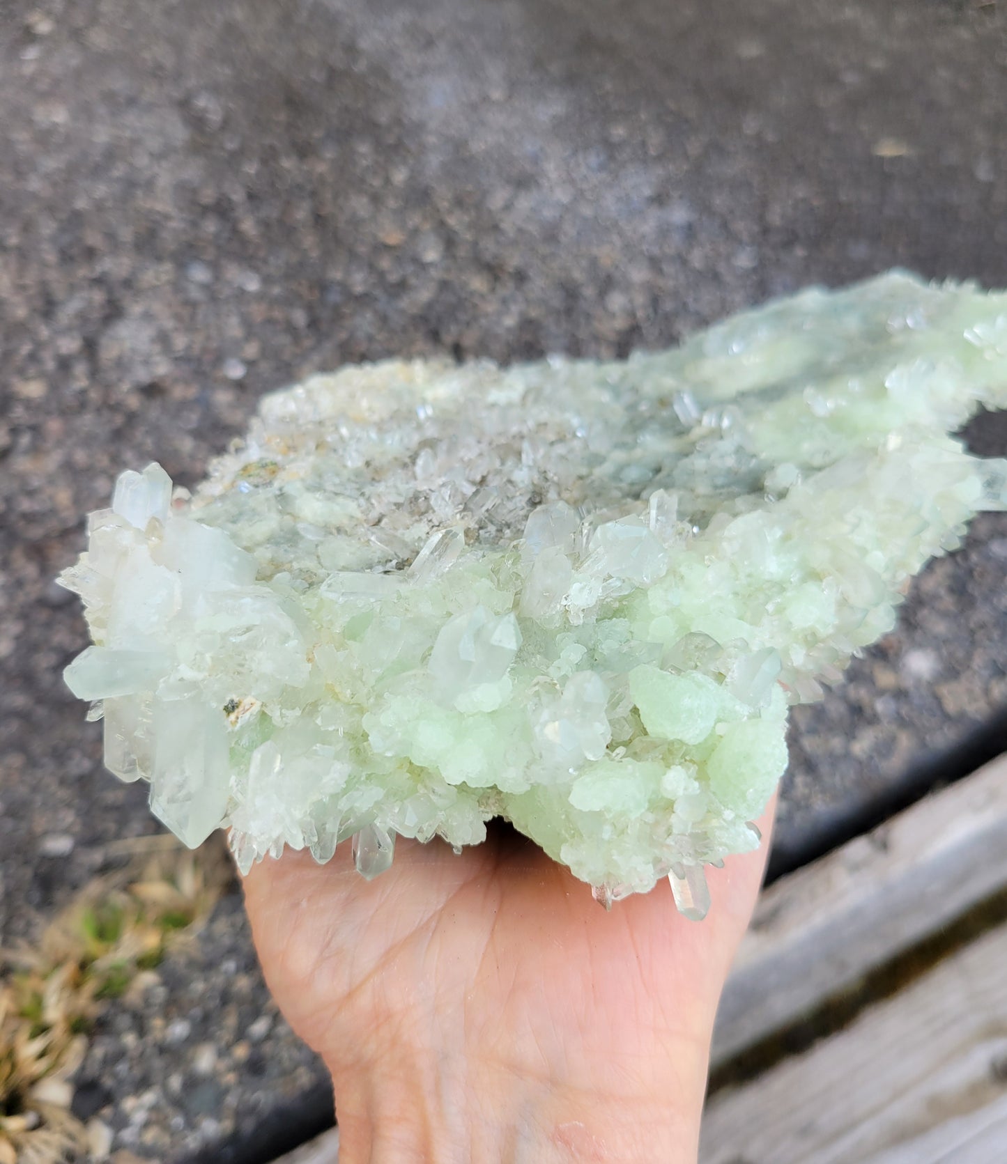 Prehnite with Quartz from Kharan, Baluchistan, Pakistan