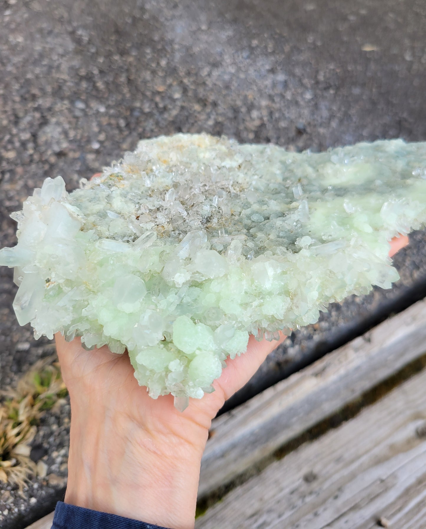 Prehnite with Quartz from Kharan, Baluchistan, Pakistan