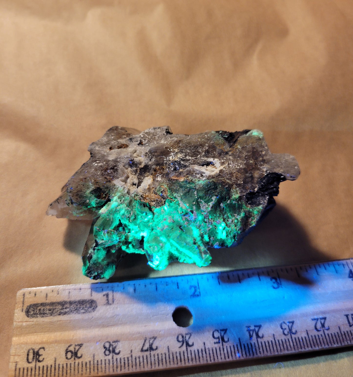 Tourmalinated Smokey Quartz and Black Tourmaline from Namibia