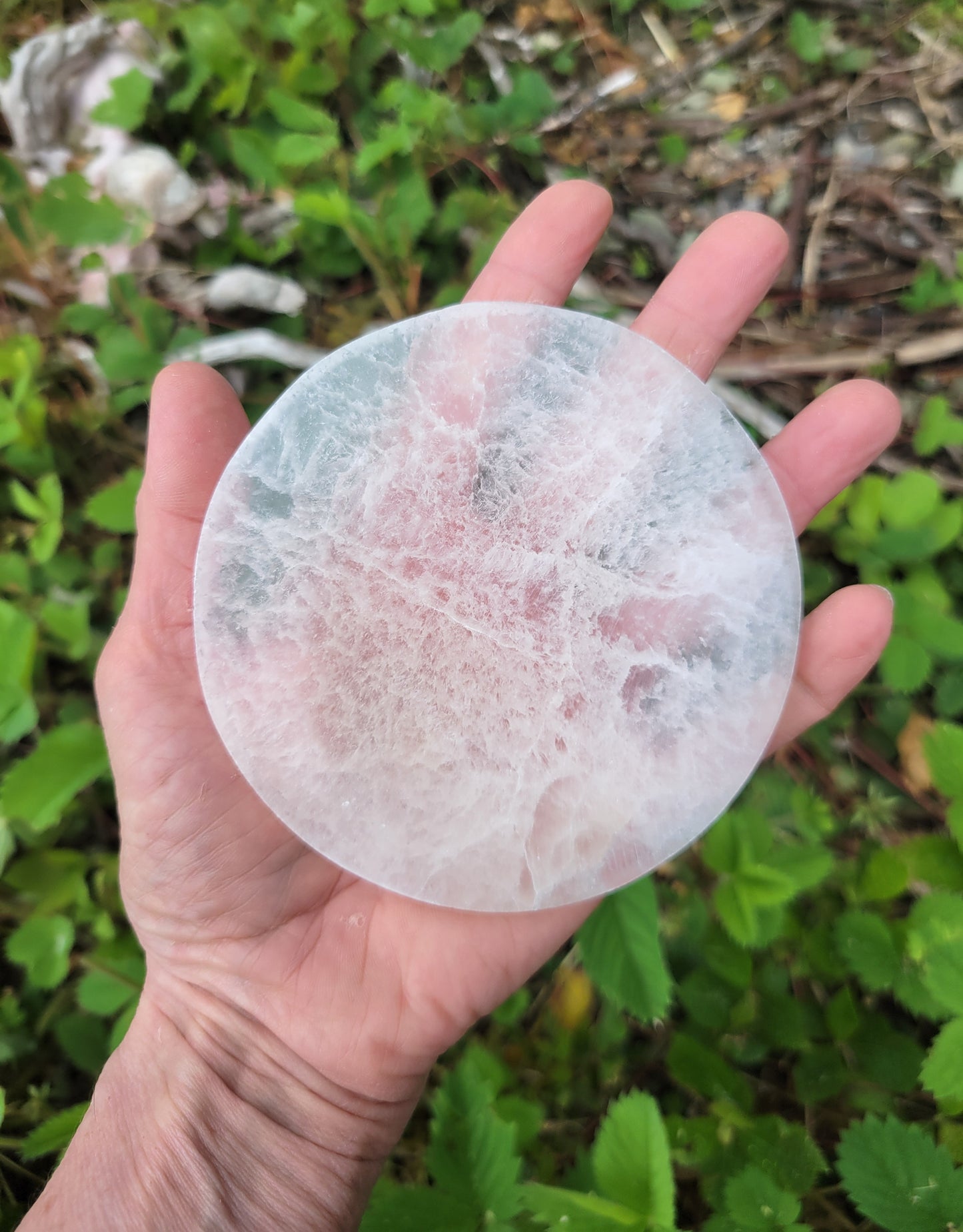 Selenite Charging Plate from Morocco