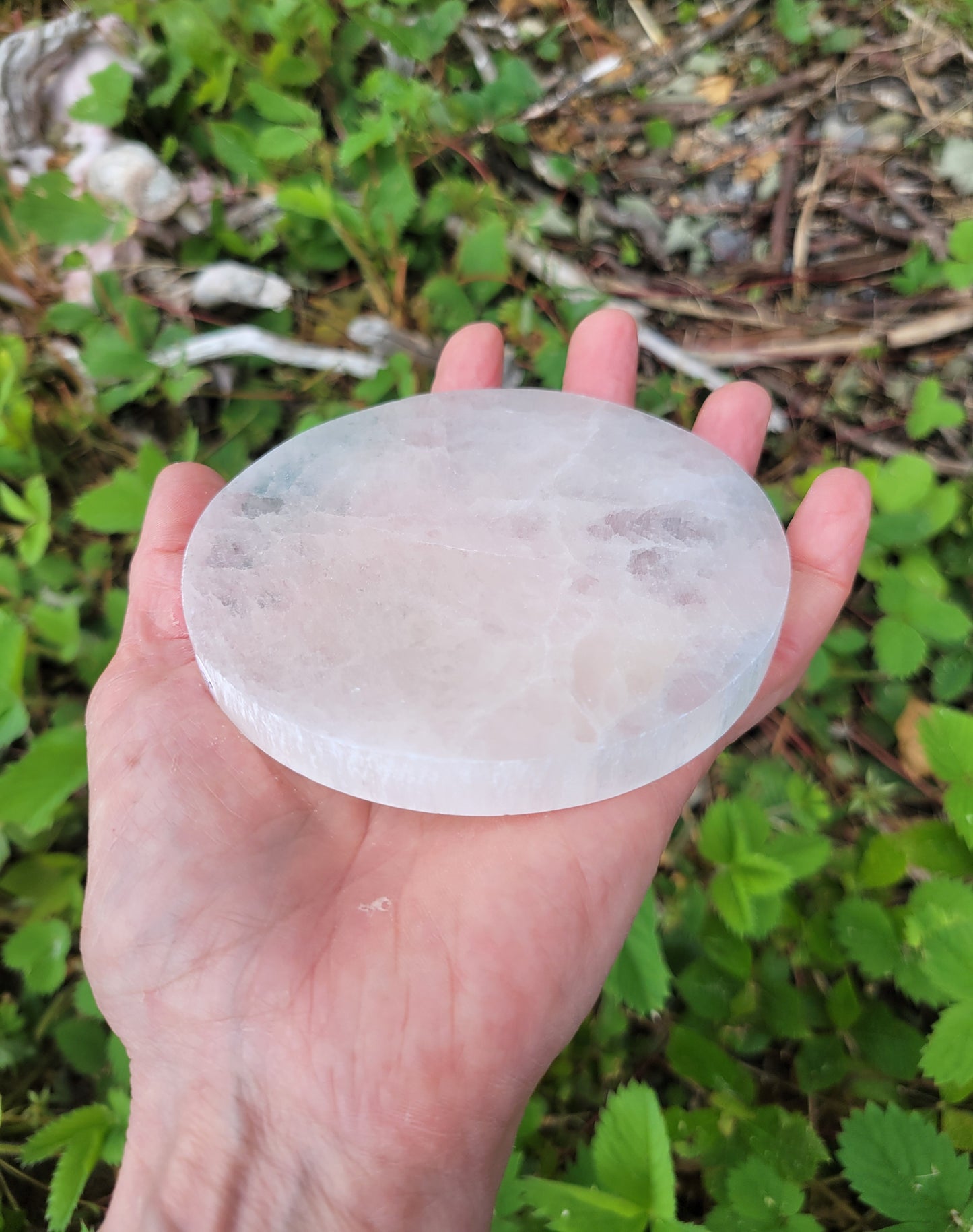 Selenite Charging Plate from Morocco