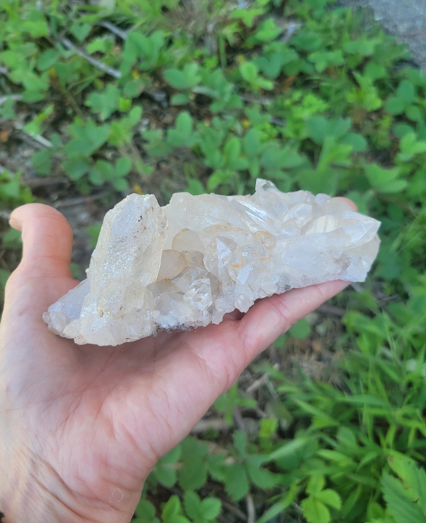 Himalayan Cathedral Quartz Cluster with Tourmaline Needles from Himachal Pradesh, India