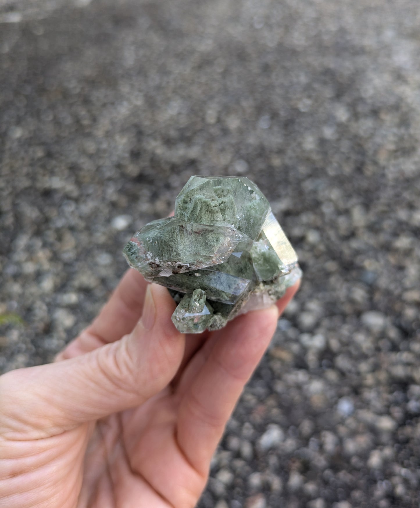 Quartz with Clinochlore from Pakistan