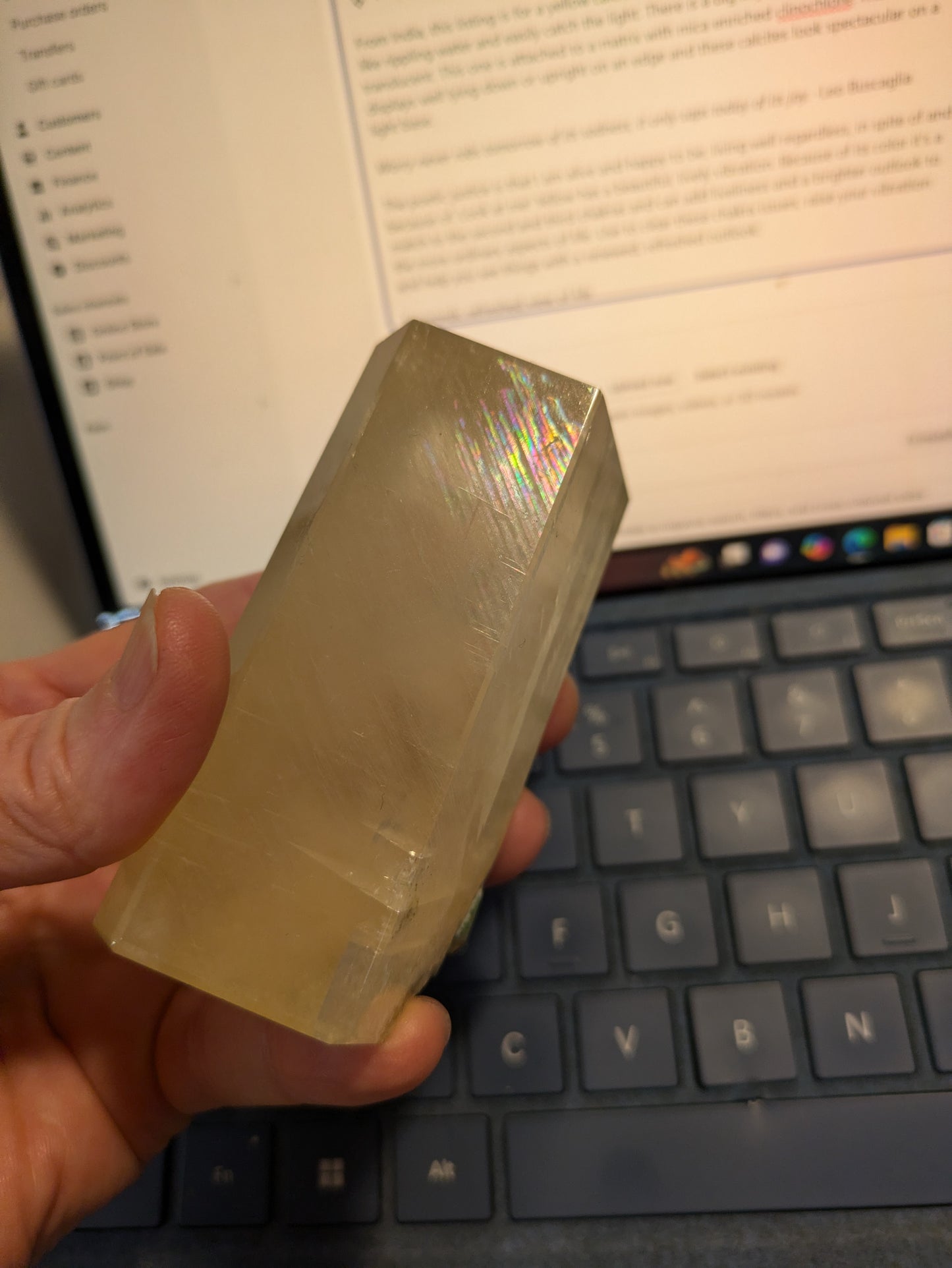 Calcite Tower from India