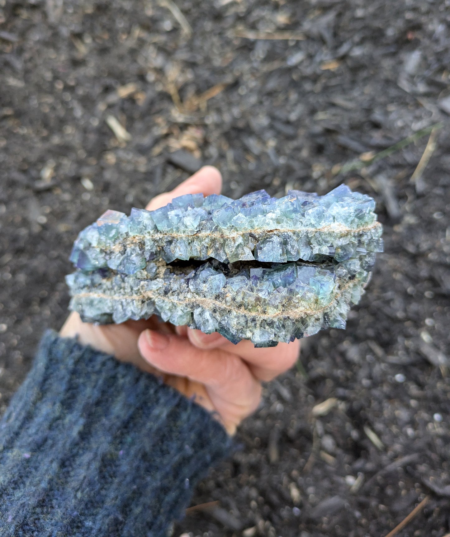 Fluorite from the Naughty Gnome Pocket, Diana Maria Mine, Frosterly Weardale, Co. Durham, England