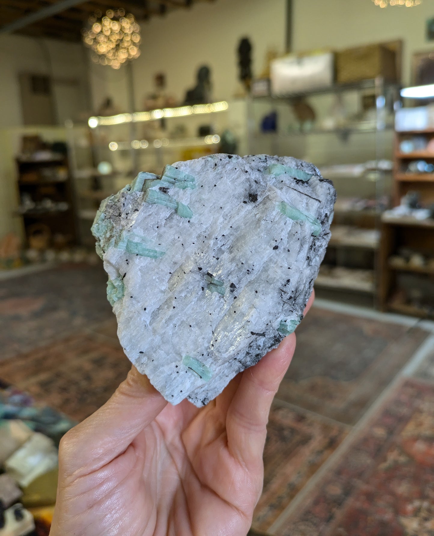 Emerald in Matrix from Wenshan, Yunnan, China