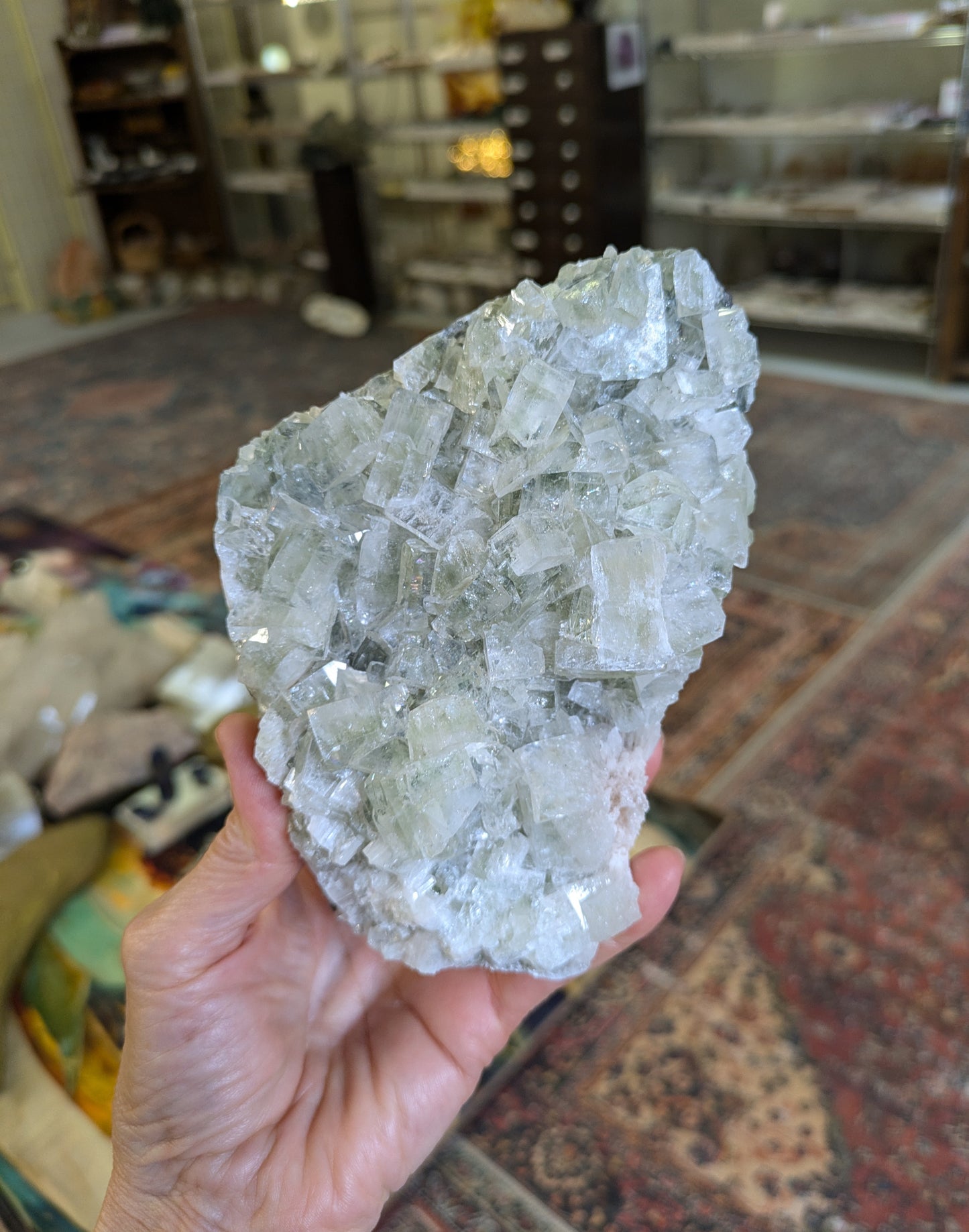 Green Apophyllite and Scolecite from India