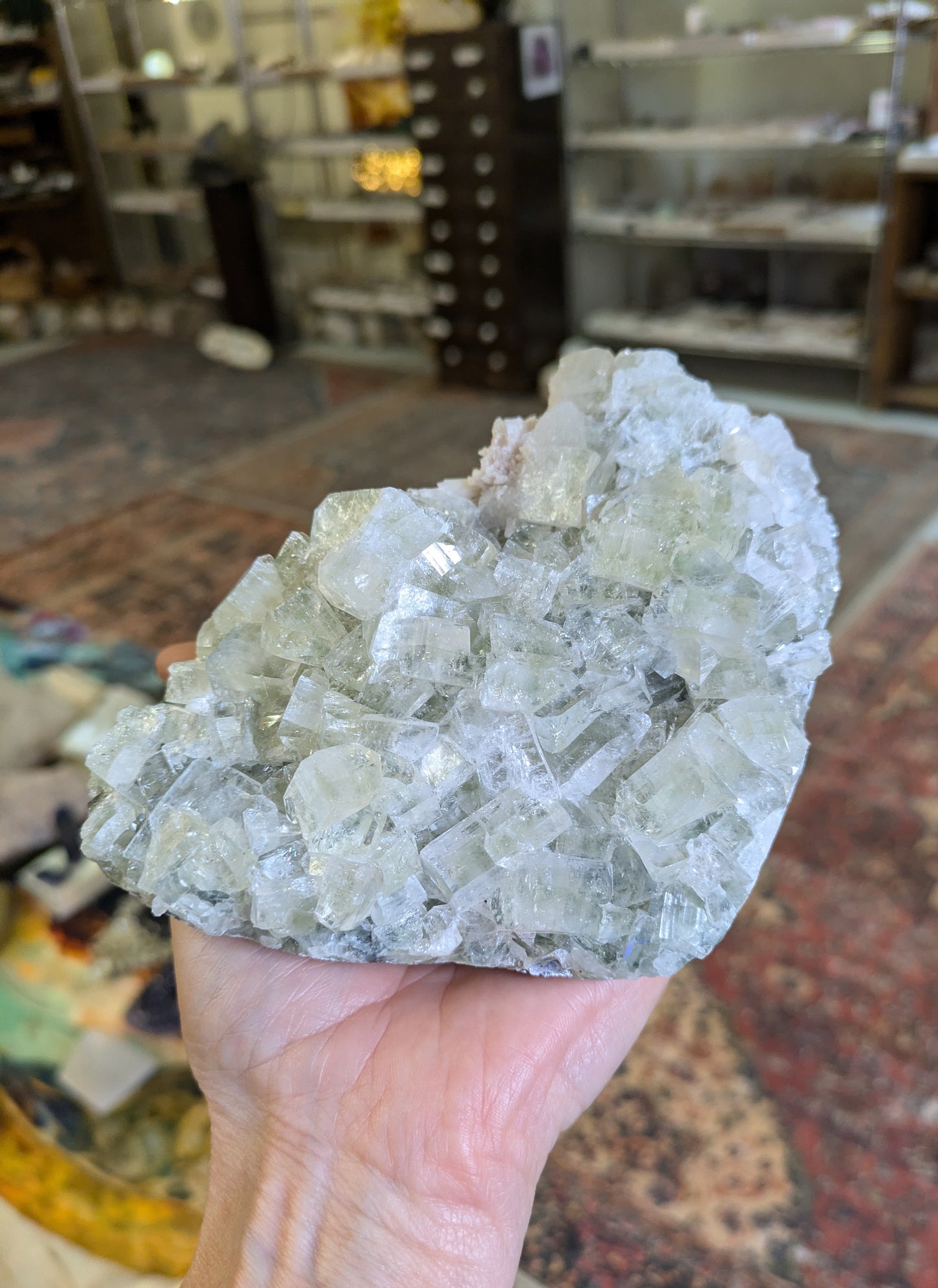 Green Apophyllite and Scolecite from India