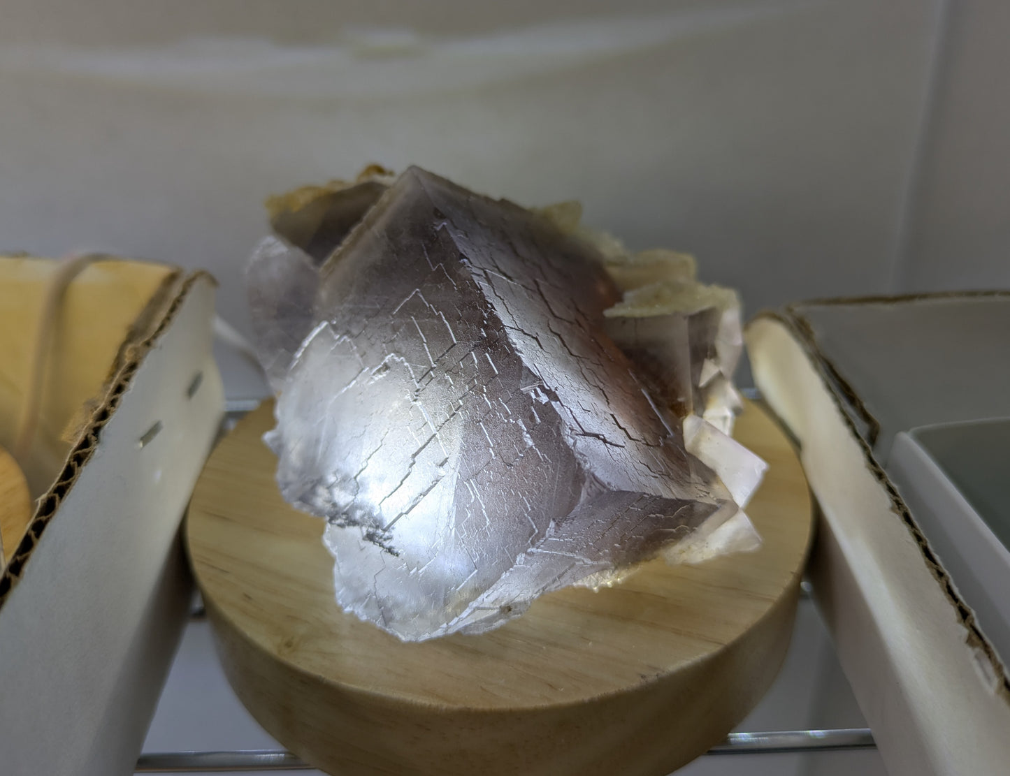 Phantom Fluorite with Calcite from Balochistan, Pakistan