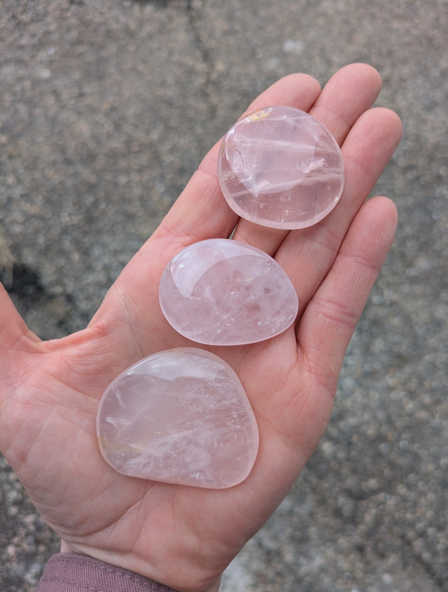 Rose Quartz Pocket Stone and Lavish Earth Crystal Affirmation Card