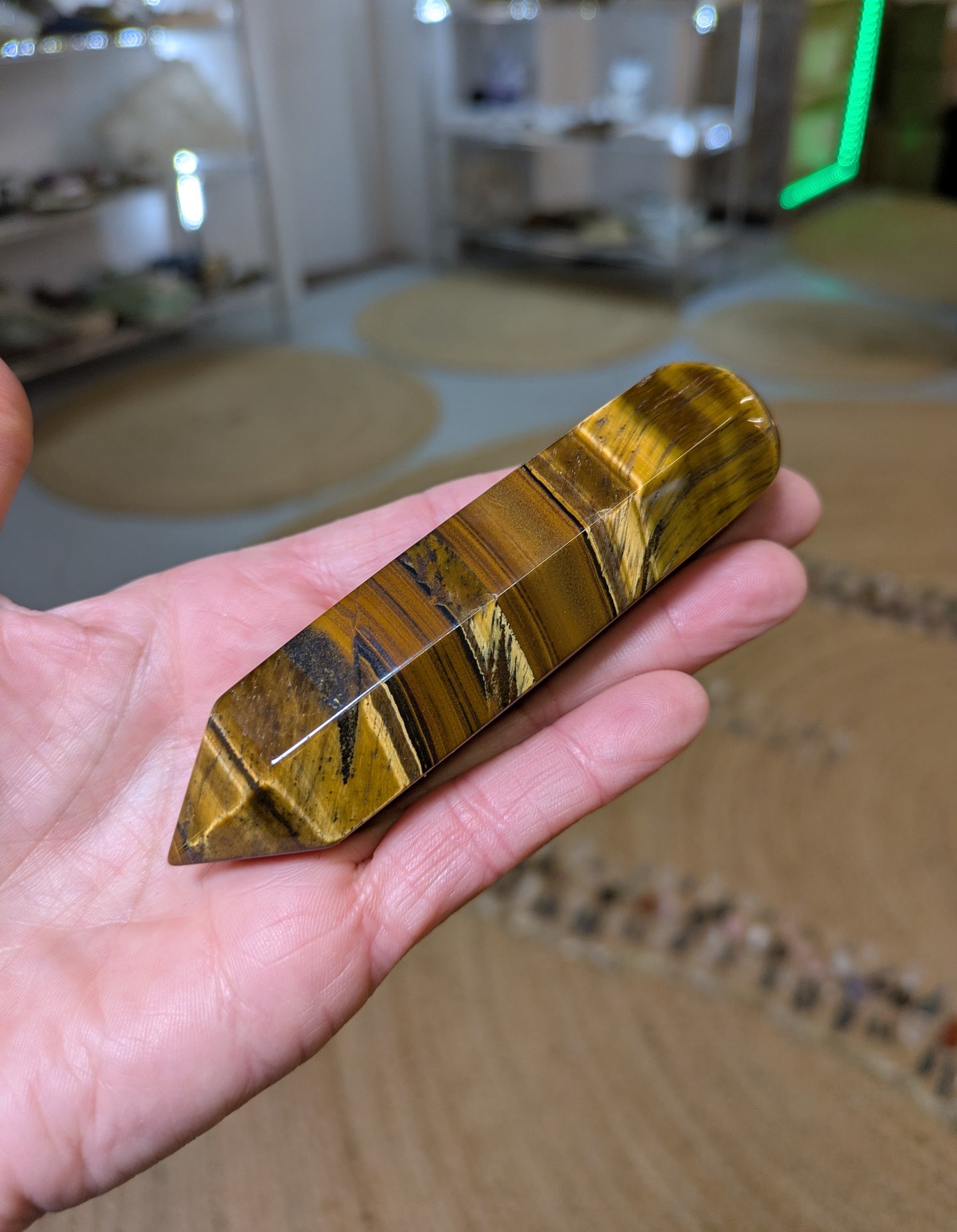 Tiger's Eye Massage Wand from South Africa