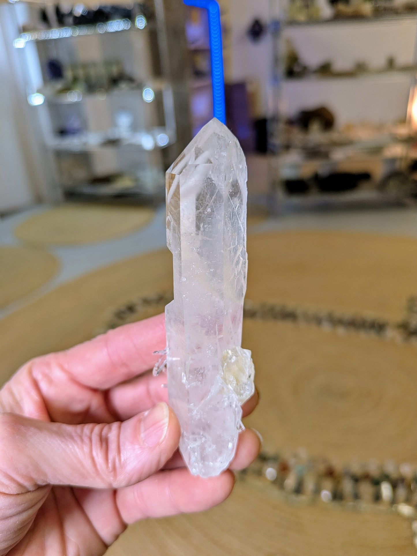 Blue Mist Phantom and Manifestation Quartz from Santander, Colombia